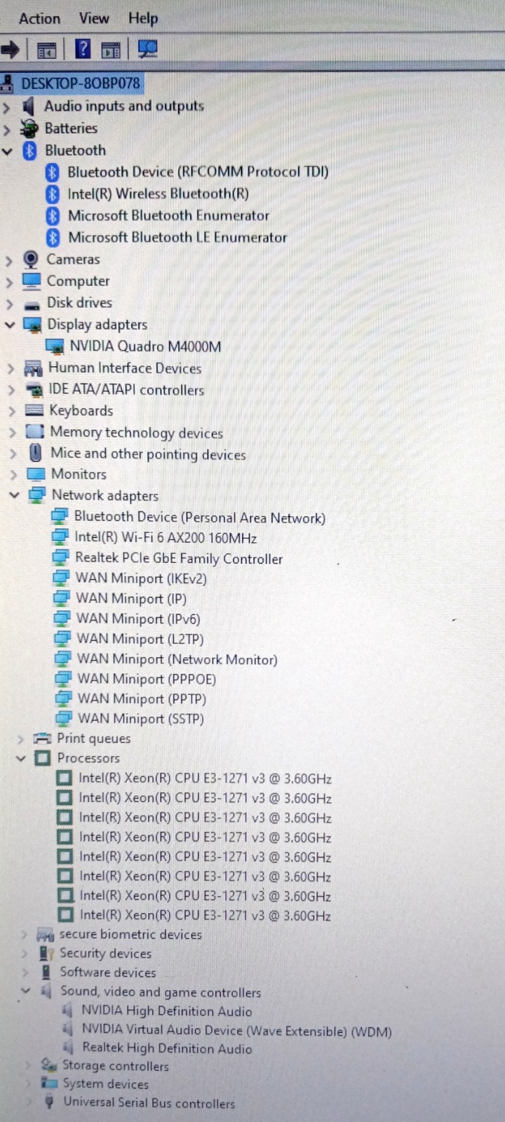 Sager Clevo P770ZM NP9772 Xeon E3-1271 3.6-4.0Ghz 16GB 512GB NVIDIA M4000M AX200
