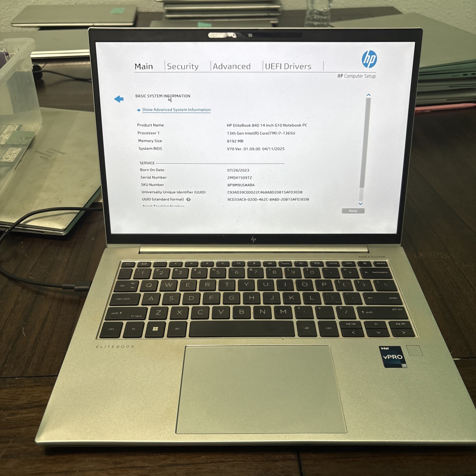 HP EliteBook 840 G10 Laptop i7 1365U 4.7GHz No Ram or SSD