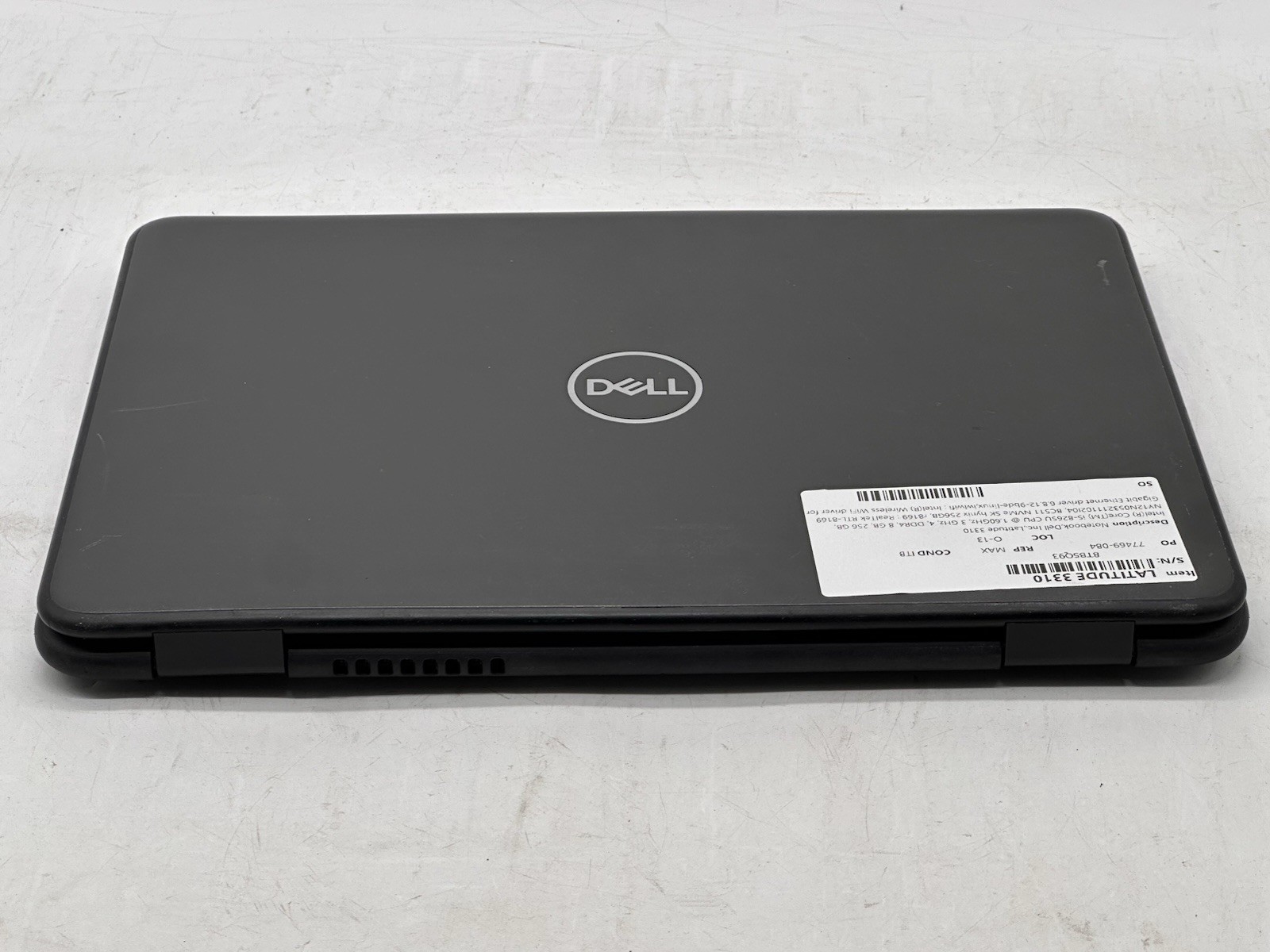 Dell Latitude 3310, i5-8265U CPU, @ 1.60GHz, 8GB RAM, 256GB NVMe-No OS/Adapter