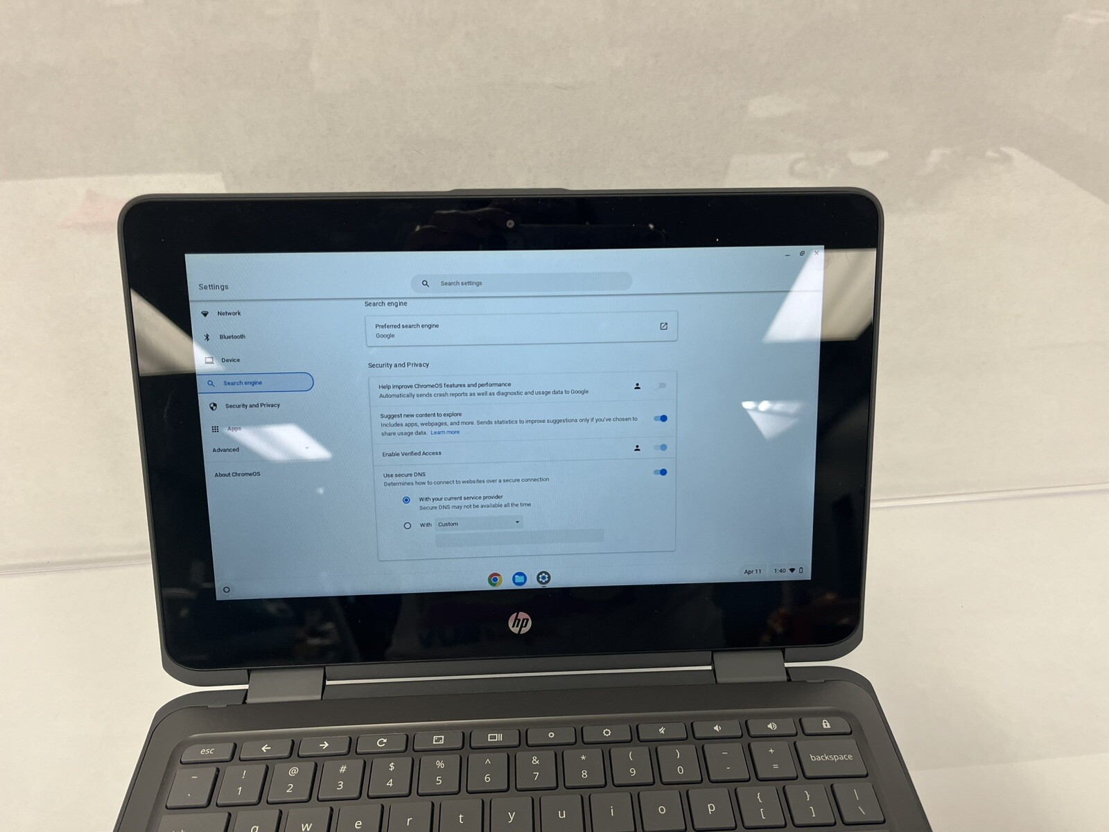 HP Chromebook x360 11 G1 EE Intel N3550 1.10GHz 4GB RAM 32GB eMMC