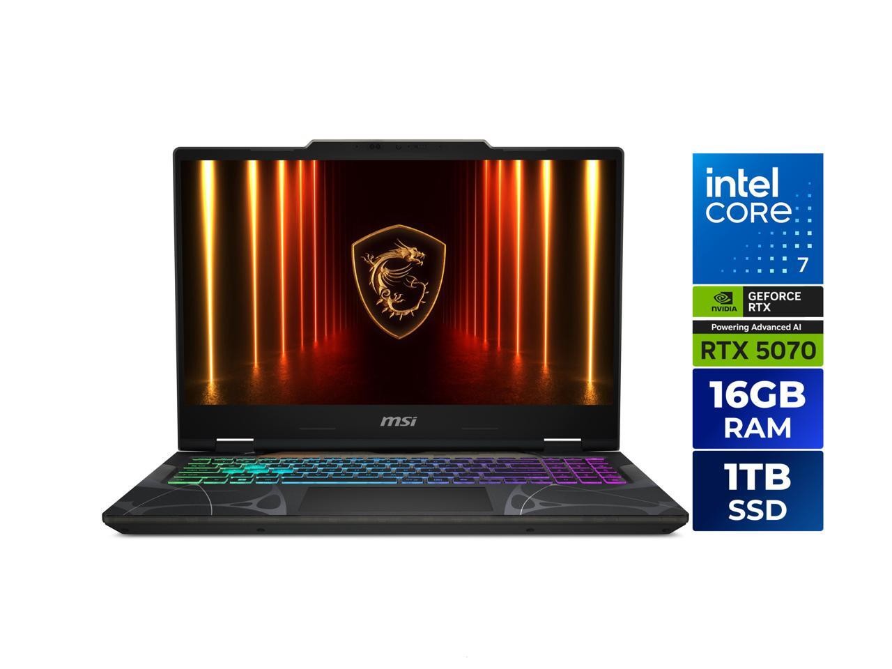 MSI Cyborg 15 15.6″ FHD Intel Core 7-240H 16GB DDR5 1TB SSD SSD RTX 5070 W11H