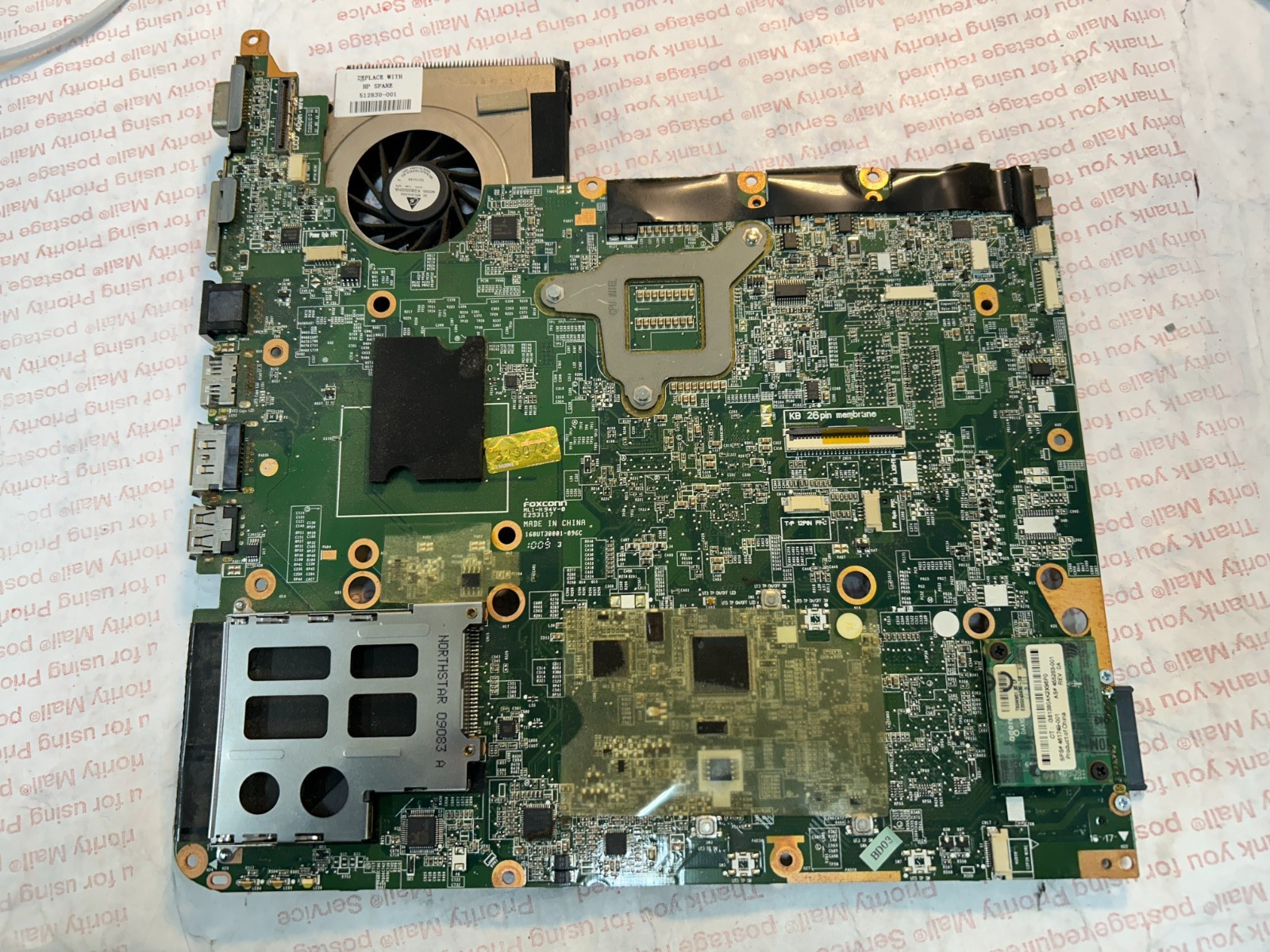HP Pavilion DV6-1030US Motherboard Core 2 Duo T6400 2GHz 4GB & keyboard topcase