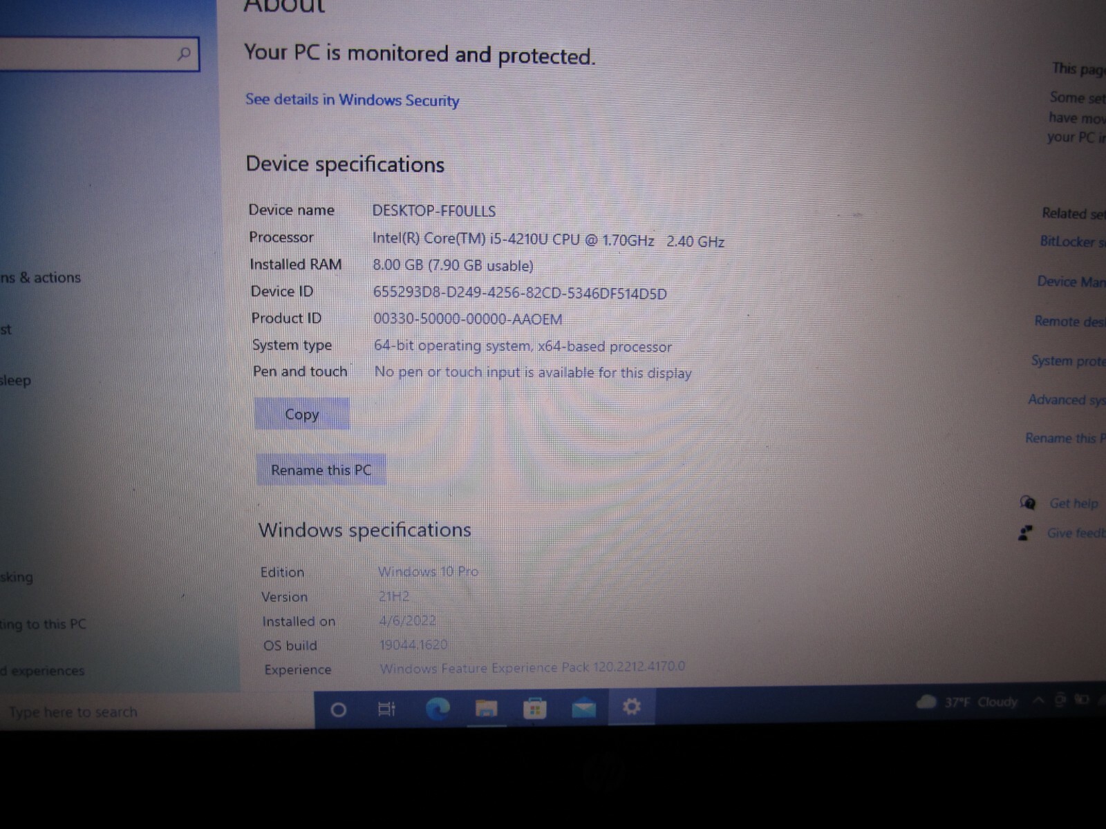 HP EliteBook 740 G1 Laptop Core i5 1.7 GHz 8GB RAM 240GB SSD Win 10 Pro