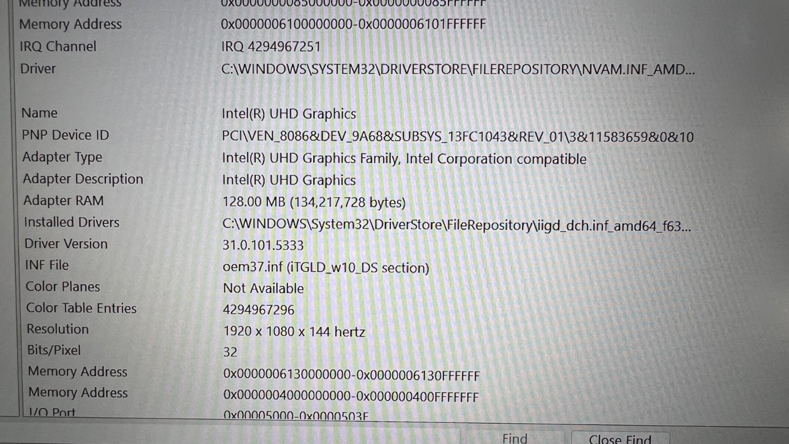 ASUS TUF F15 15.6″ 144Hz i5-11400H 16GB 1TB SSD RTX 3050 Laptop READ SCREEN FLAW