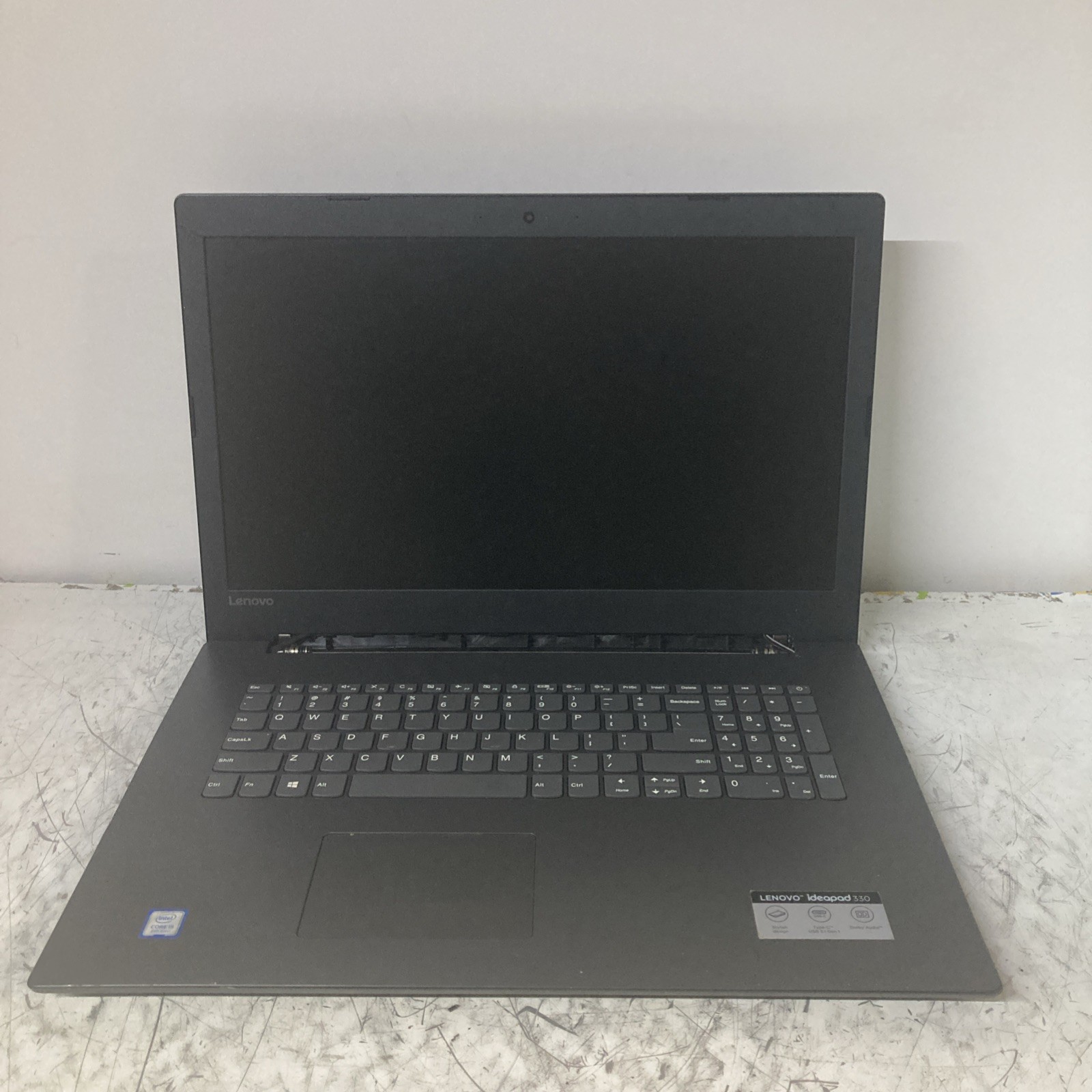 Lenovo IdeaPad 330 unknown cpu NO OS/HDD 4GB no power
