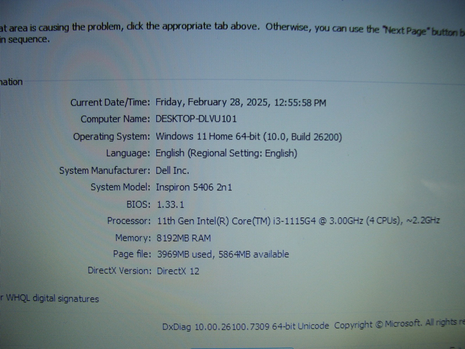 Dell Inspiron 5406 2-in-1 14″ HD Touch Core i3-1115G4 3GHz 8GB 256GB +Charger
