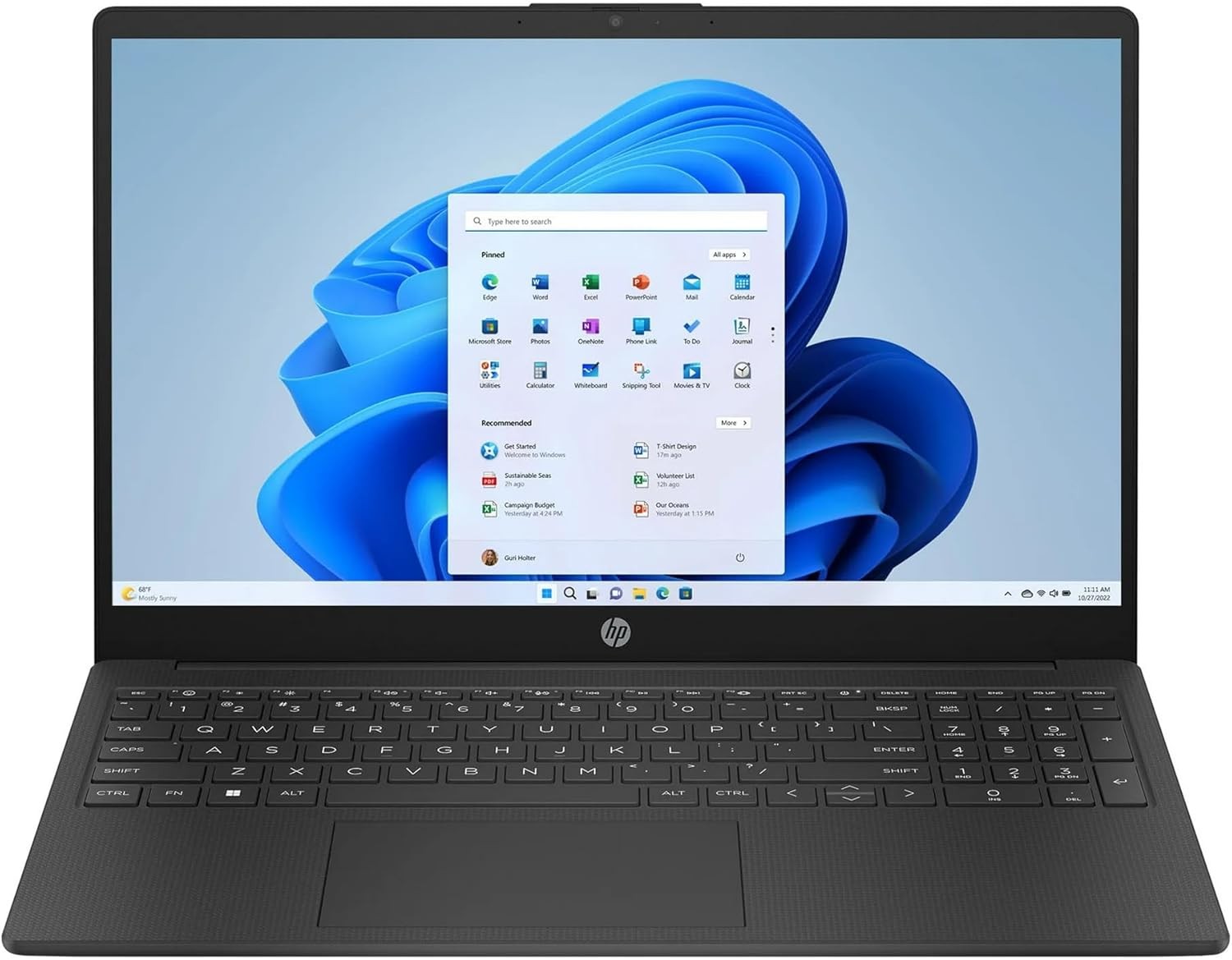 HP 15.6″ HD Display, Intel N200 4GB RAM, 128GB UFS, Windows 11 Home 15-fd0079wm