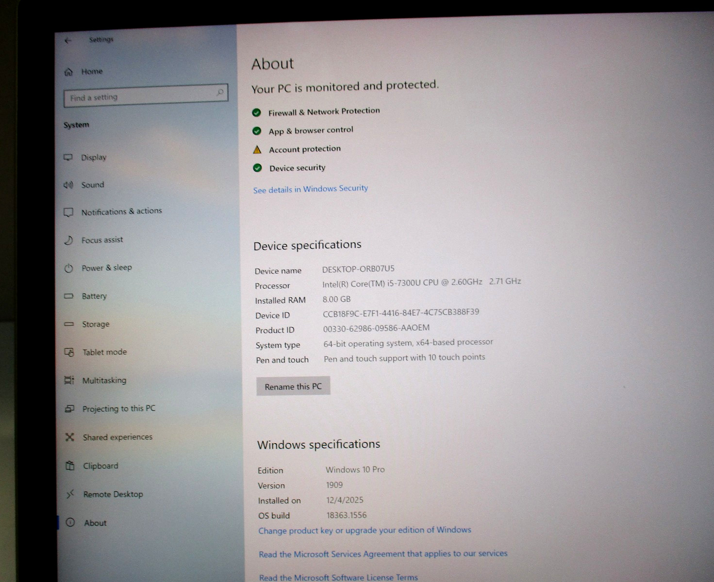 Microsoft Surface 2 1832/1834 13.5″ i5-7300U 2.6 GHz 8GB 256GB SSD Win 10 Pro