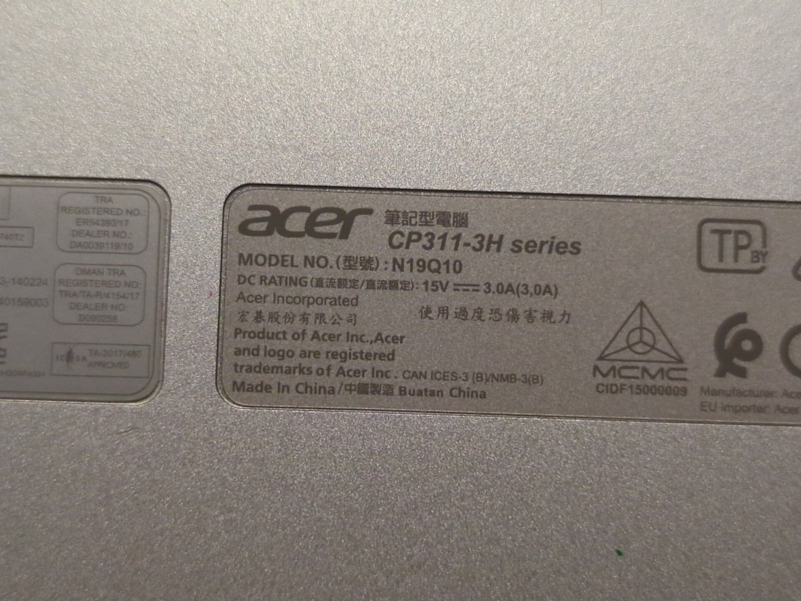 Acer Chromebook Spin 311 CP311-3H-K9K9 11.6″ Touch 4GB RAM 64GB ChromeOS MTK 500