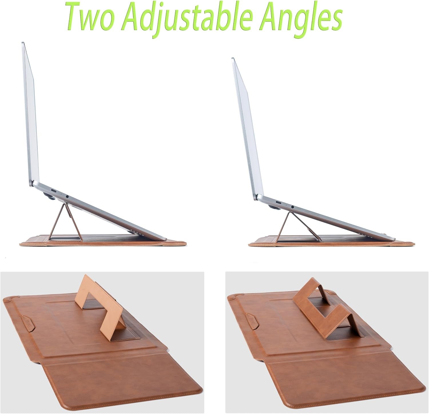 Soft Slim Laptop Sleeve Case with Stand for 16 Inch MacBook Pro/Air & More