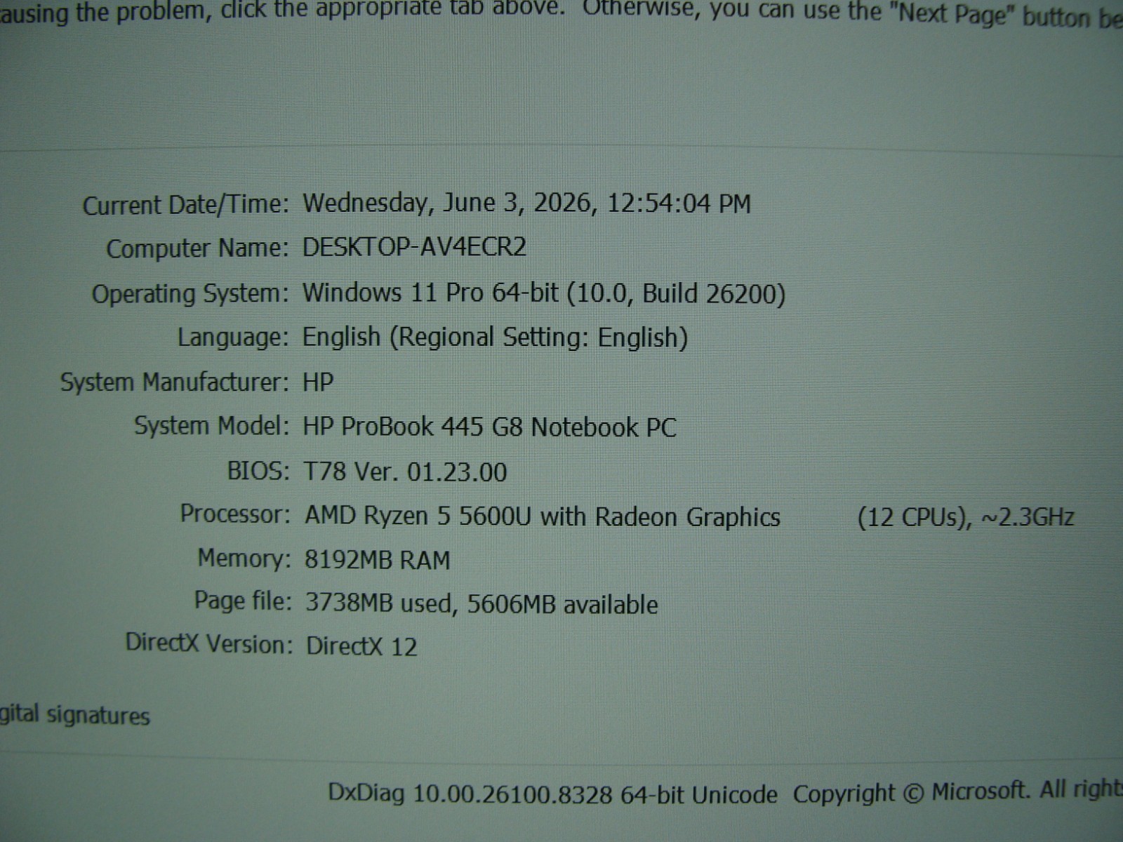 HP ProBook 445 G8 14″FHD AMD Ryzen 5 5600U 2.3GHZ 8GB 512GB SSD Win11P +Charger
