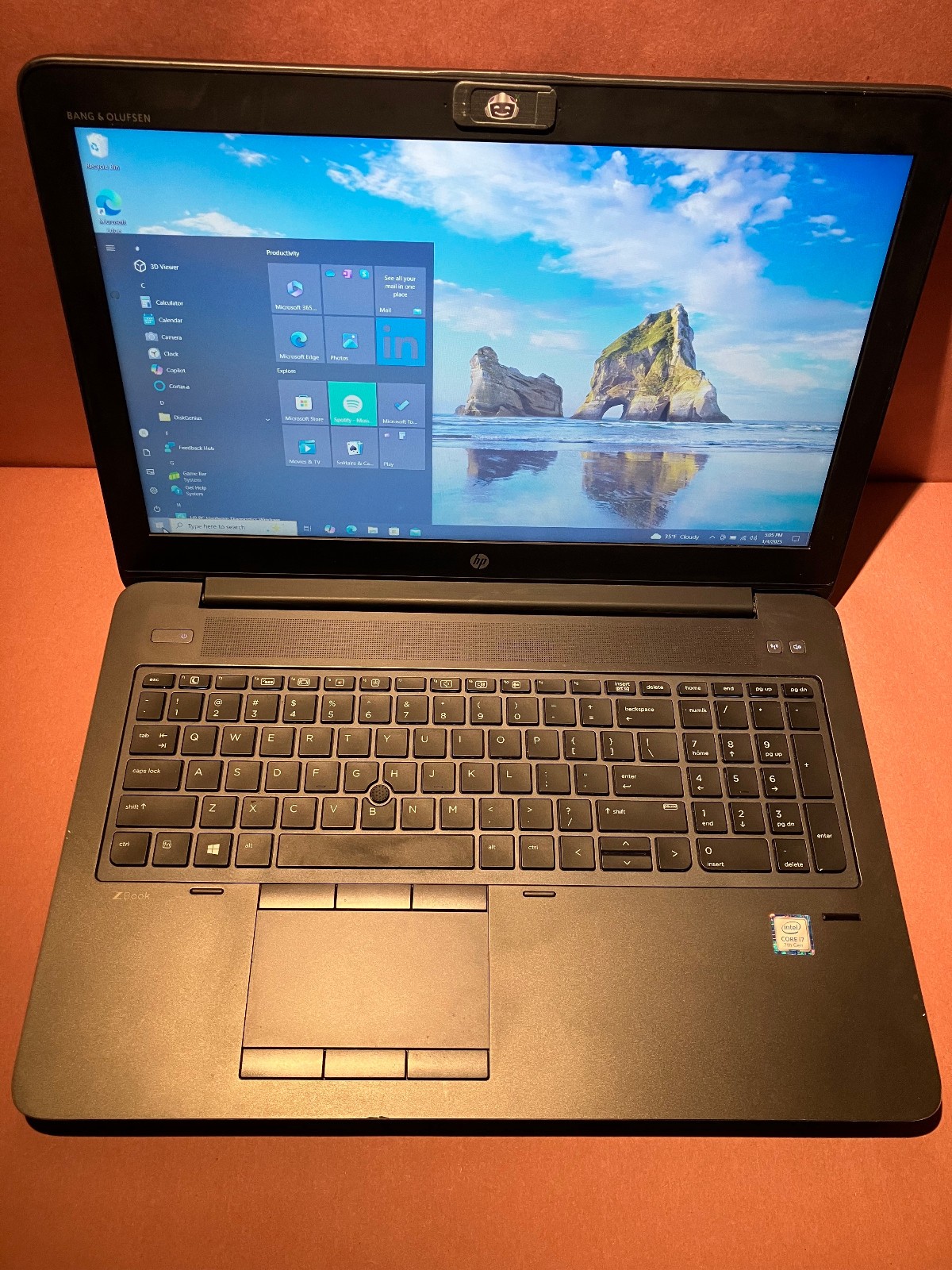 HP ZBook Studio G4 Intel Core i7 16GB RAM 500GB SSD NVIDIA Quadro M1200