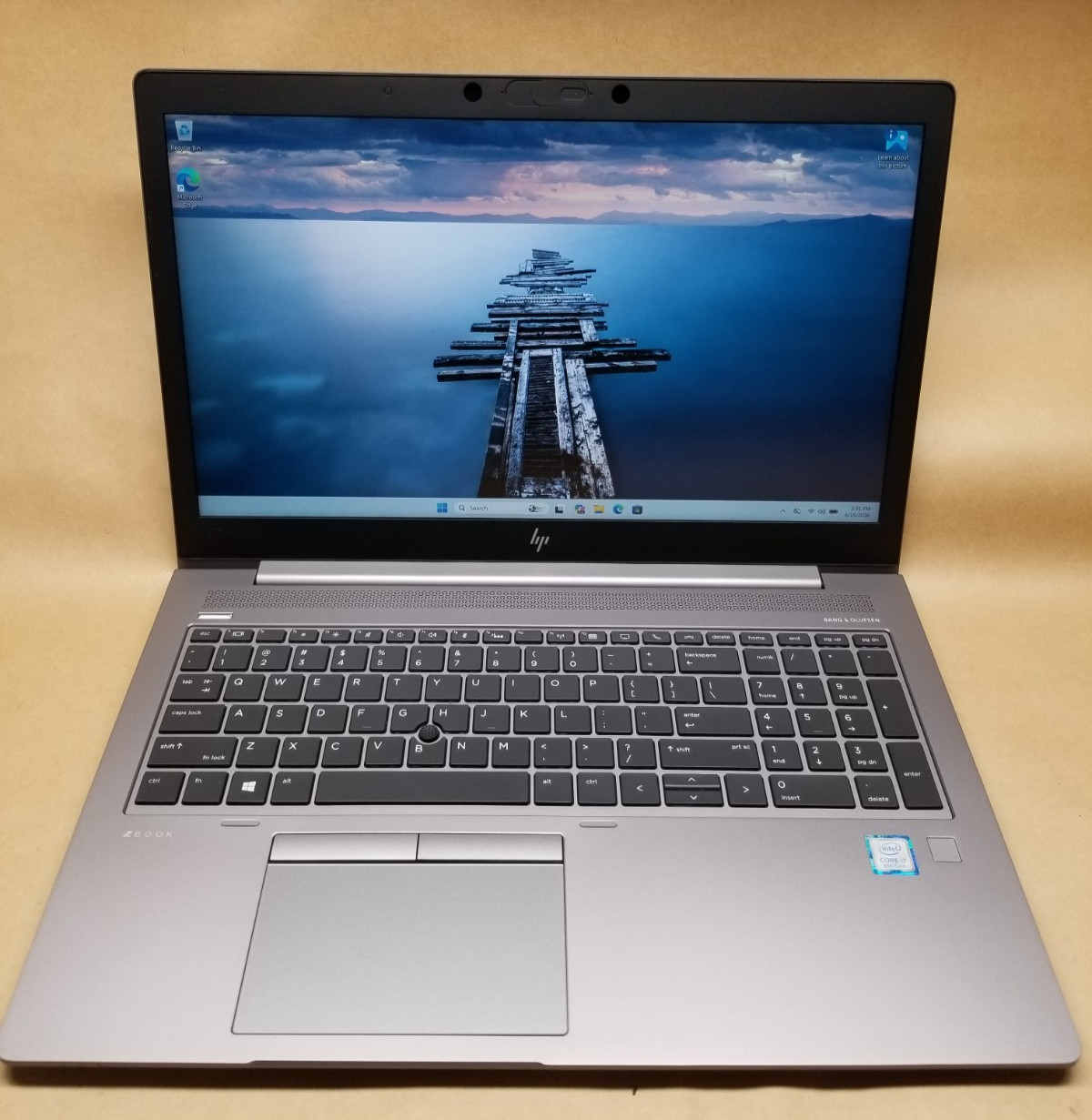 HP Zbook 15u G5 15.6″ Laptop i7-8550U, 8GB RAM 256GB SSD PRO WX 3100 WIN 11 PRO