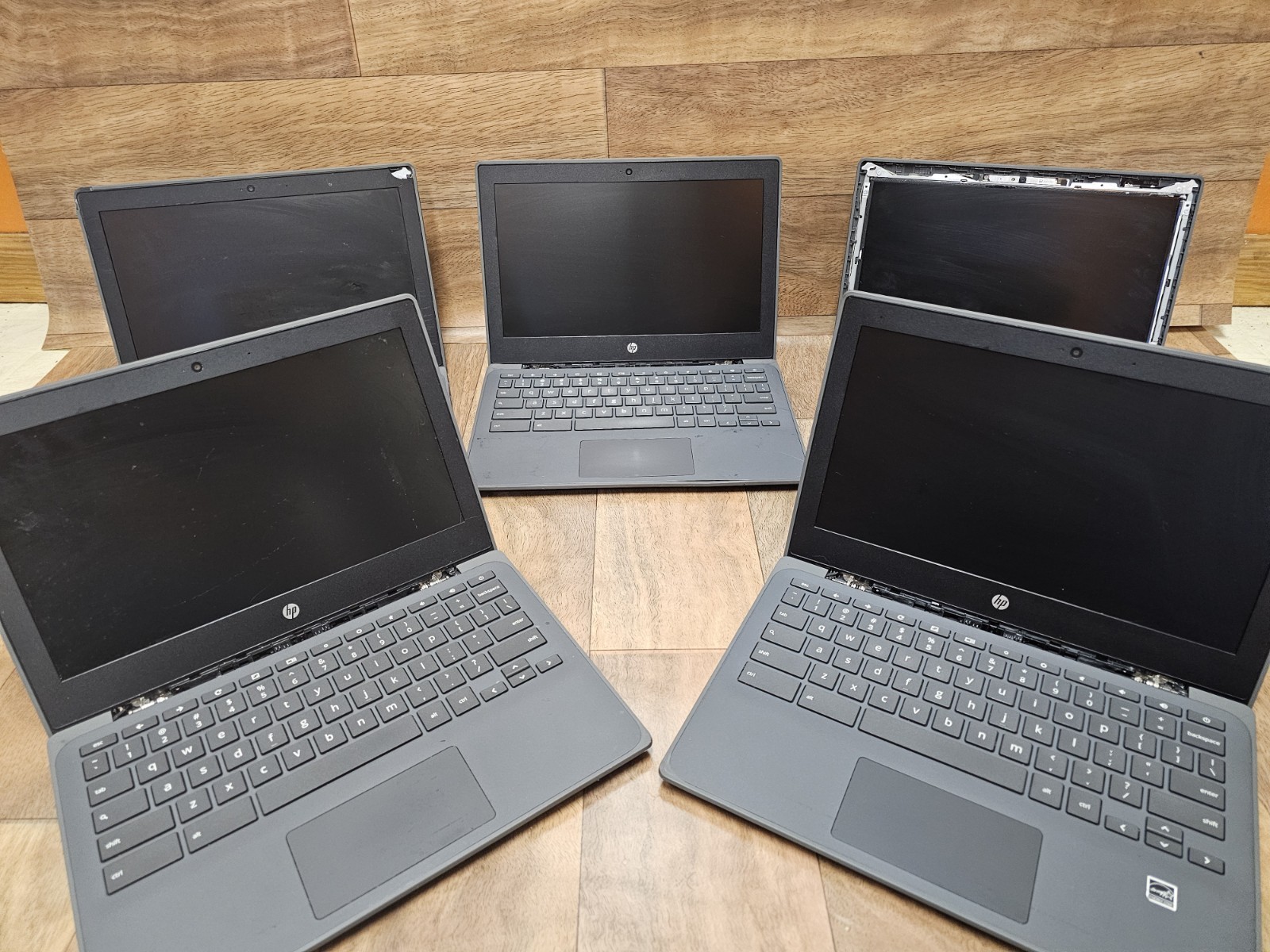 Lot of 10 HP Chromebook 11A G8 EE 11.6″ A4-9120C 4GB 32GB Parts Repair Locked