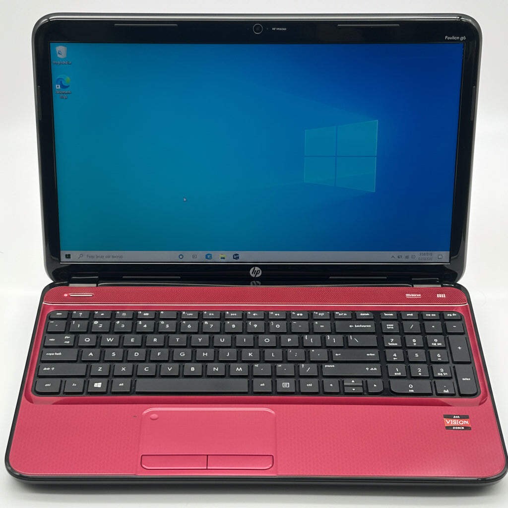 HP Pavilion G6 15.6-Inch Laptop | AMD A6-4400M APU| 8GB RAM| 1TB HDD| Red w/ Cha