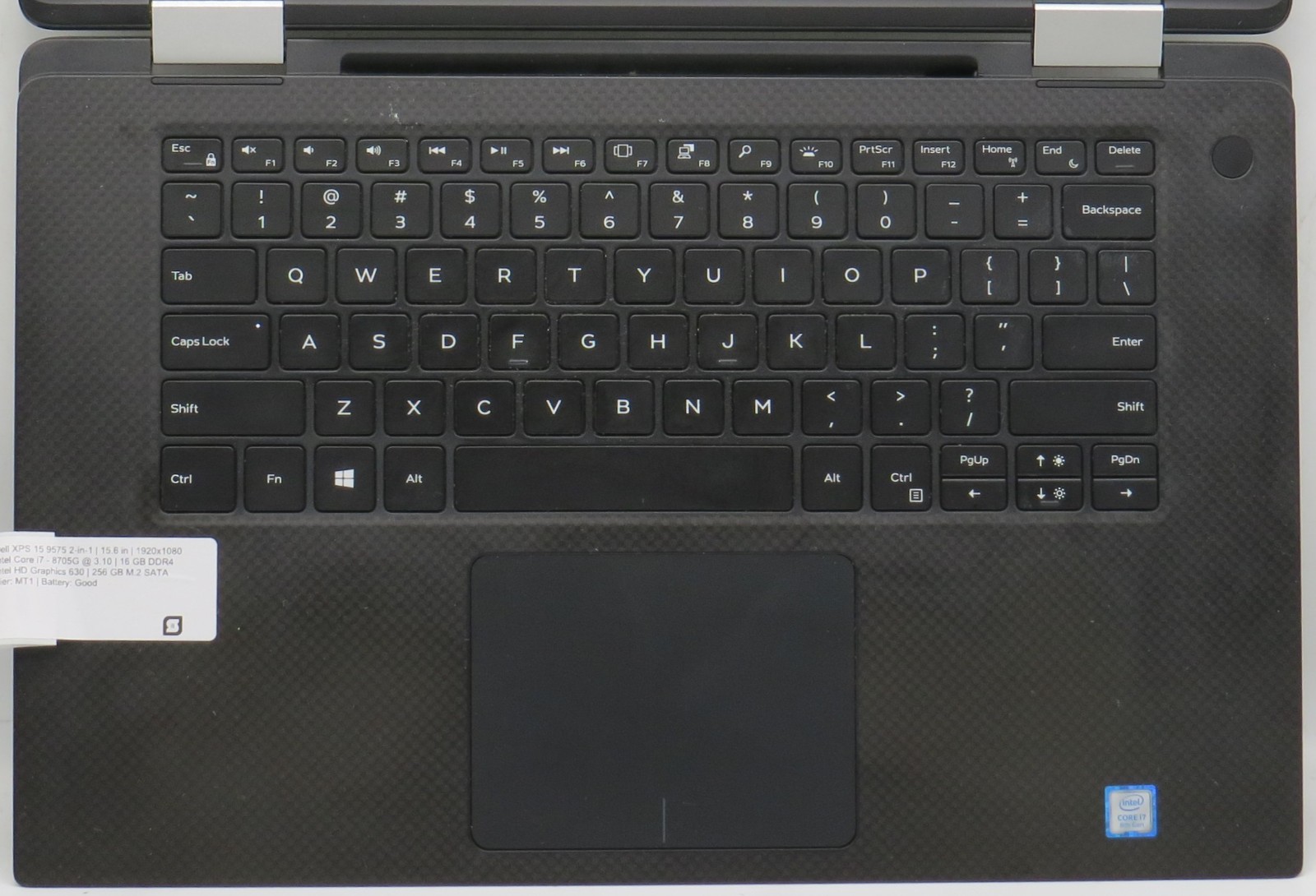 Dell XPS 15 9575 Touch 2in1 i7-8705G 16GB RAM 256GB SSD Radeon Vega No OS