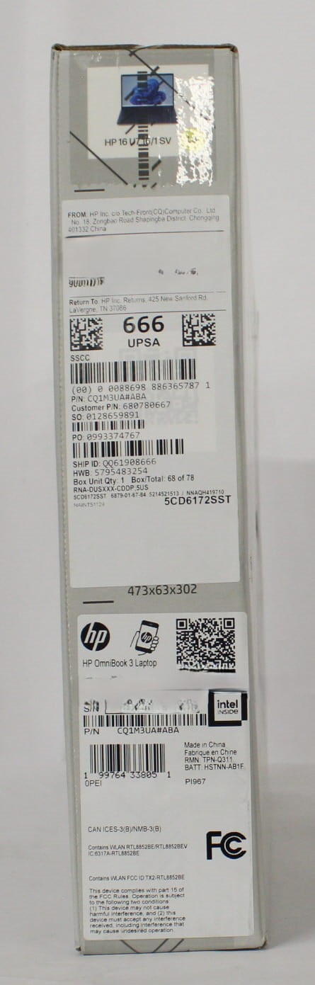 Hp OmniBook 3 16 Inch Laptop 16-bu0170wm