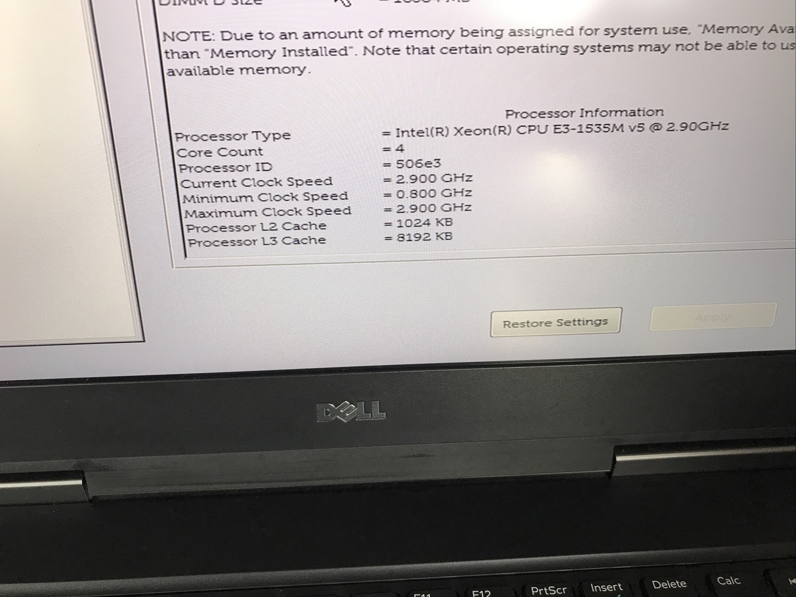 Dell Precision 7710 Intel Xeon E3-1535M 2.90GHz 64GB RAM 1TB+ 512 GB NVMe Win11P