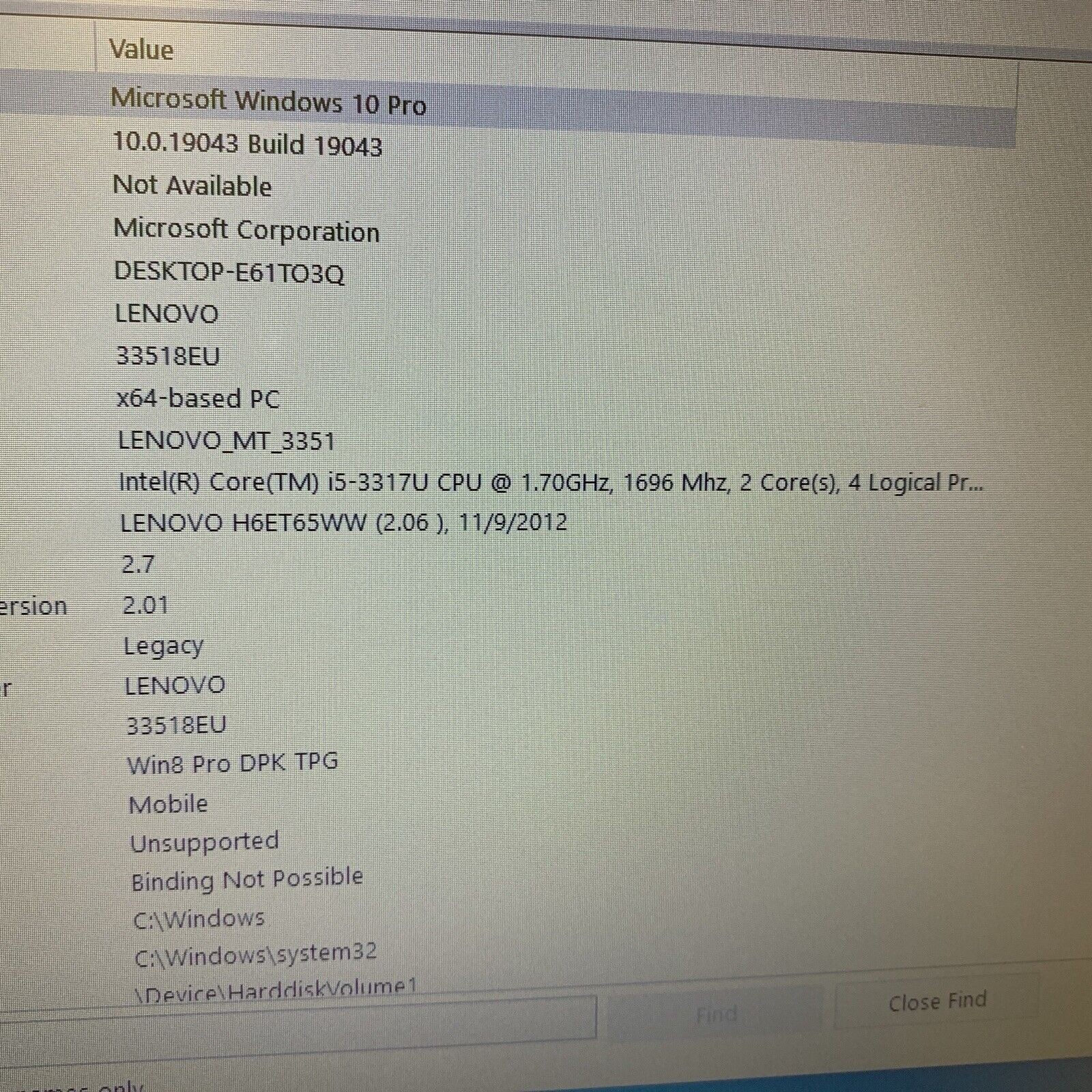 Lenovo ThinkPad T430U i5-3317U 1.70GHz 6GB Ram 256GB SSD windows 10