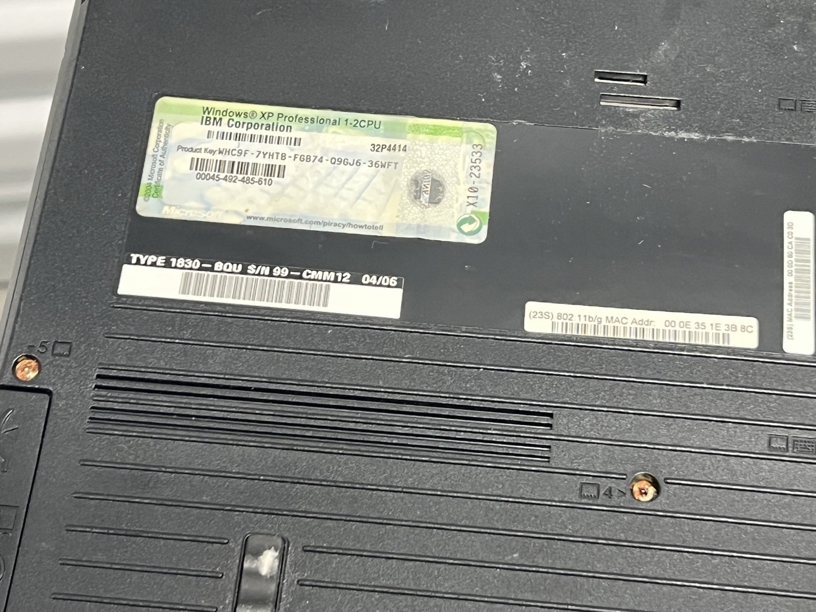IBM ThinkPad R51 15″ Laptop Intel Pentium HDD Windows XP AS IS