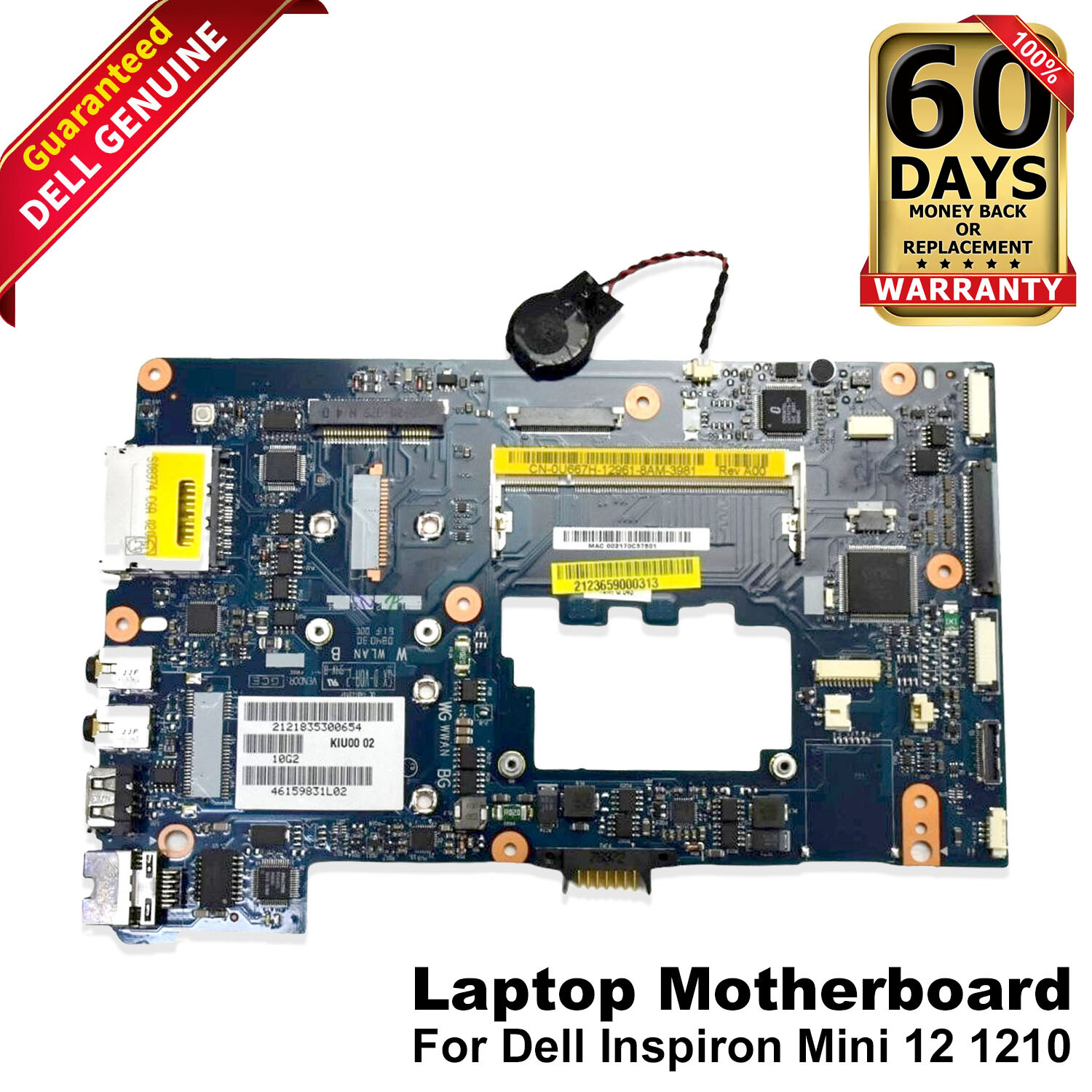OEM Dell Inspiron 12 1210 Series Laptop Mini Motherboard U667H CN-0U667H