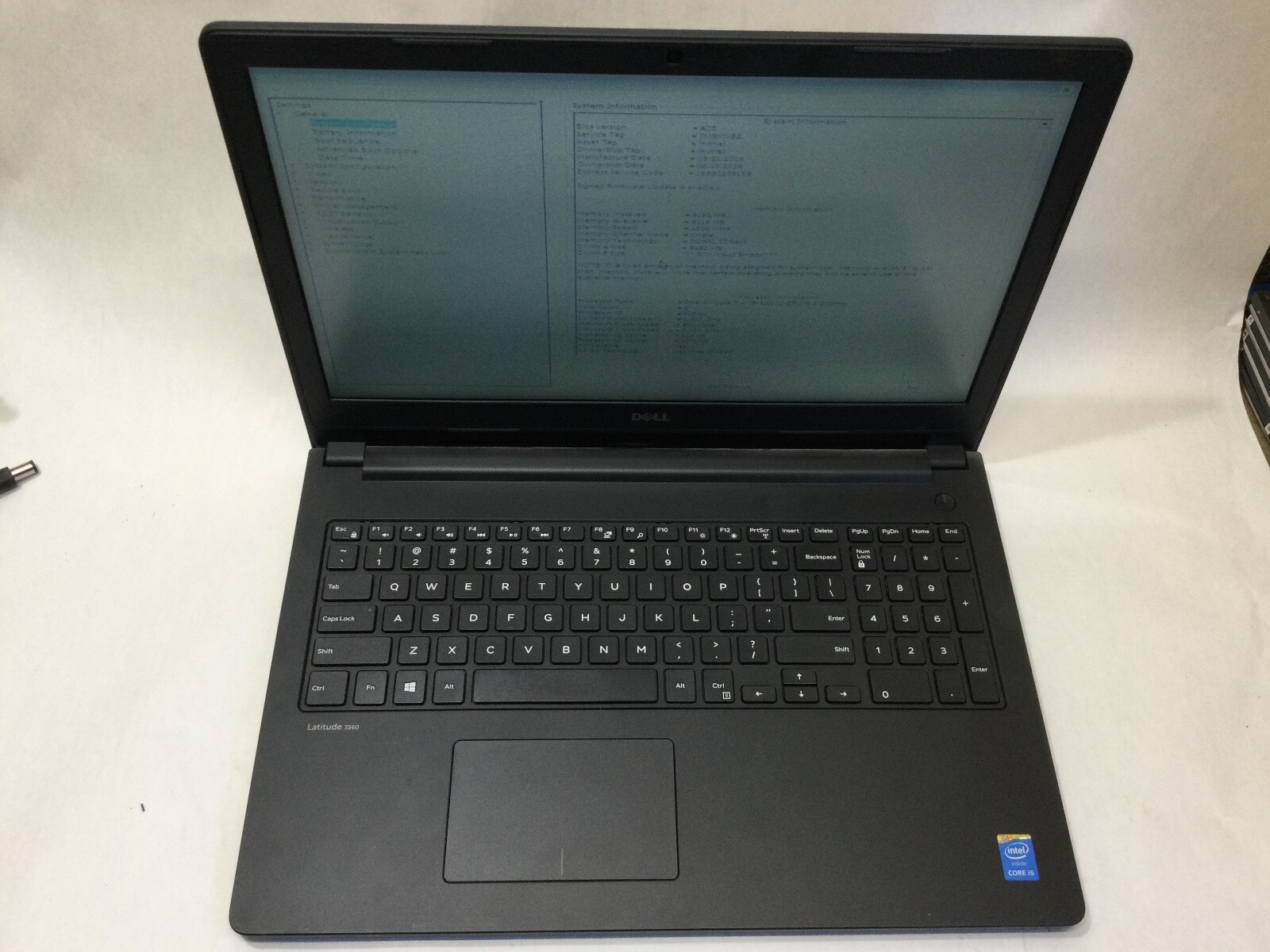 DELL LATITUDE 3560 – I5 5200U – 8GB RAM – BOOTS TO BIOS – AS IS – READ DESC – BB