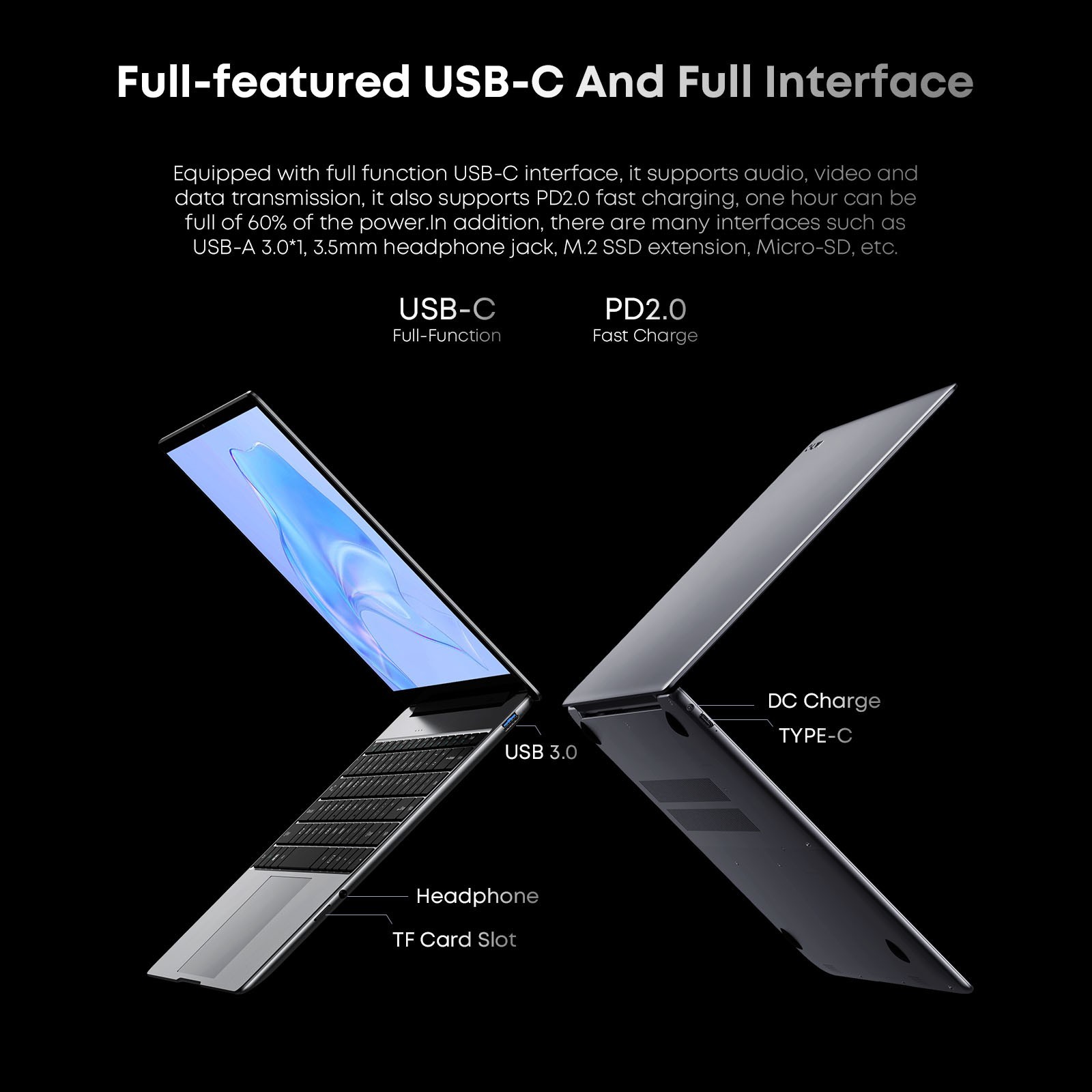 CHUWI CoreBook X NoteBook 14.1” Intel i3-1215 Quad Core 8GB RAM 512GB SSD