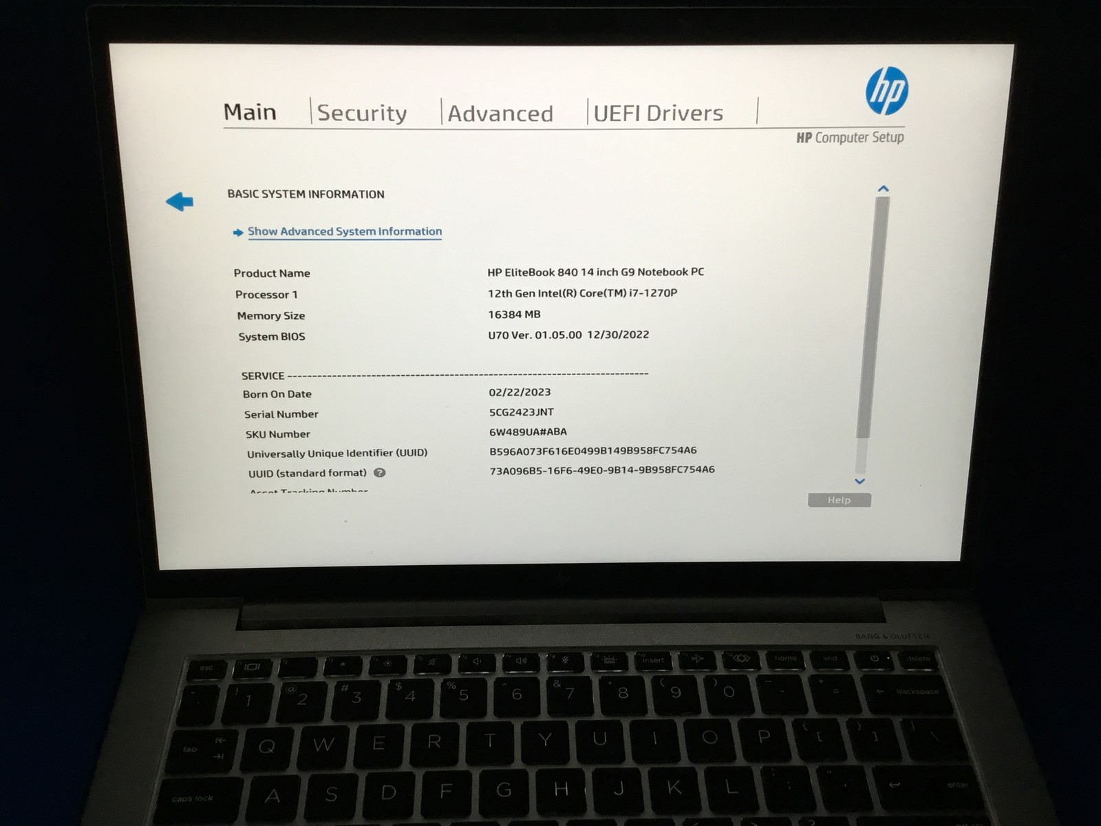 HP Elitebook 840 G9 LAPTOP 14″ i7-1270P 16GB RAM 256SSD BT BKLT WEBCAM FHD NO OS