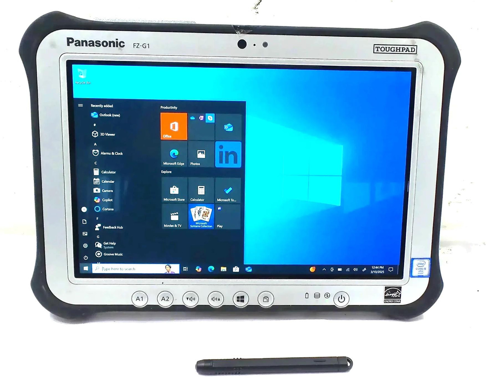 Panasonic Toughbook FZ-G1 Core i5-6300U 2.4GHz 8GB 128GB SSD Win 10 Pro