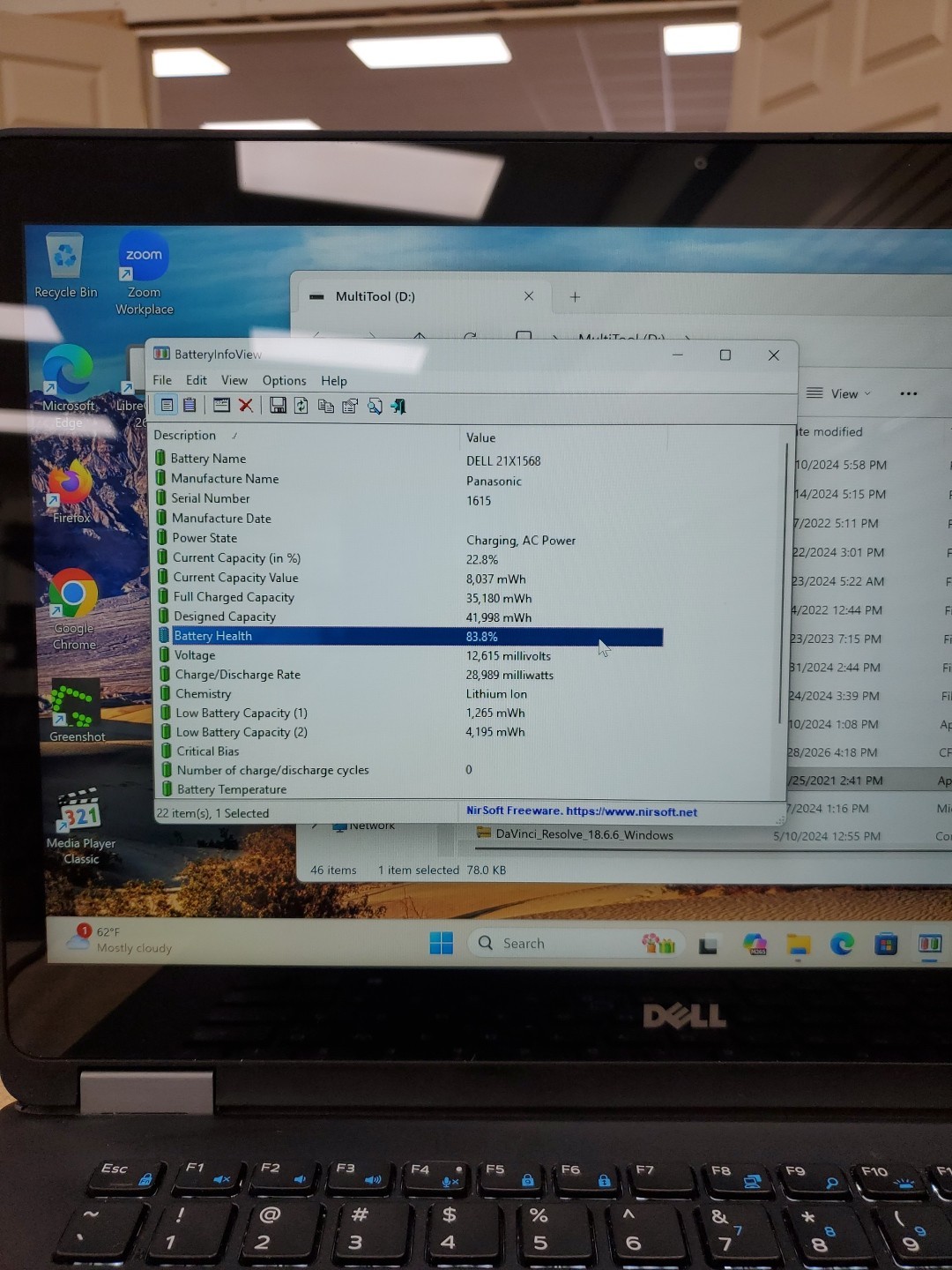 Dell Latitude E7470 Touch 256GB SSD i5-6300U, 8GB RAM W11pro 042826-1
