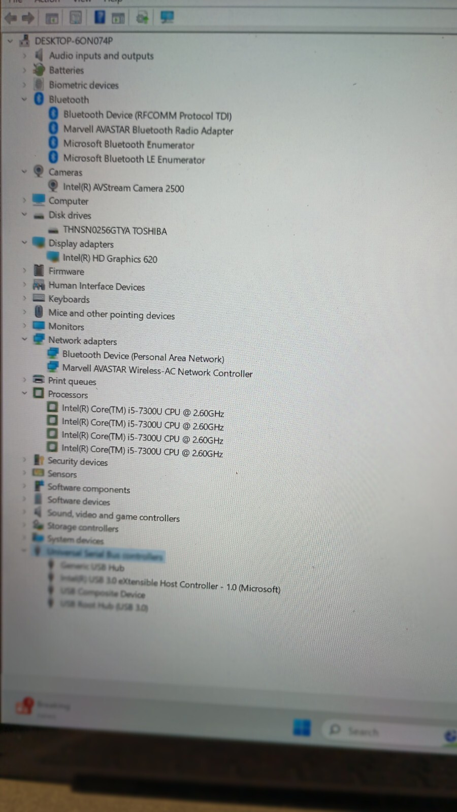Surface Laptop (No charger). i5 7th gen.8GB.13.5″ 2k Touch.256GB M.2.W11Pro