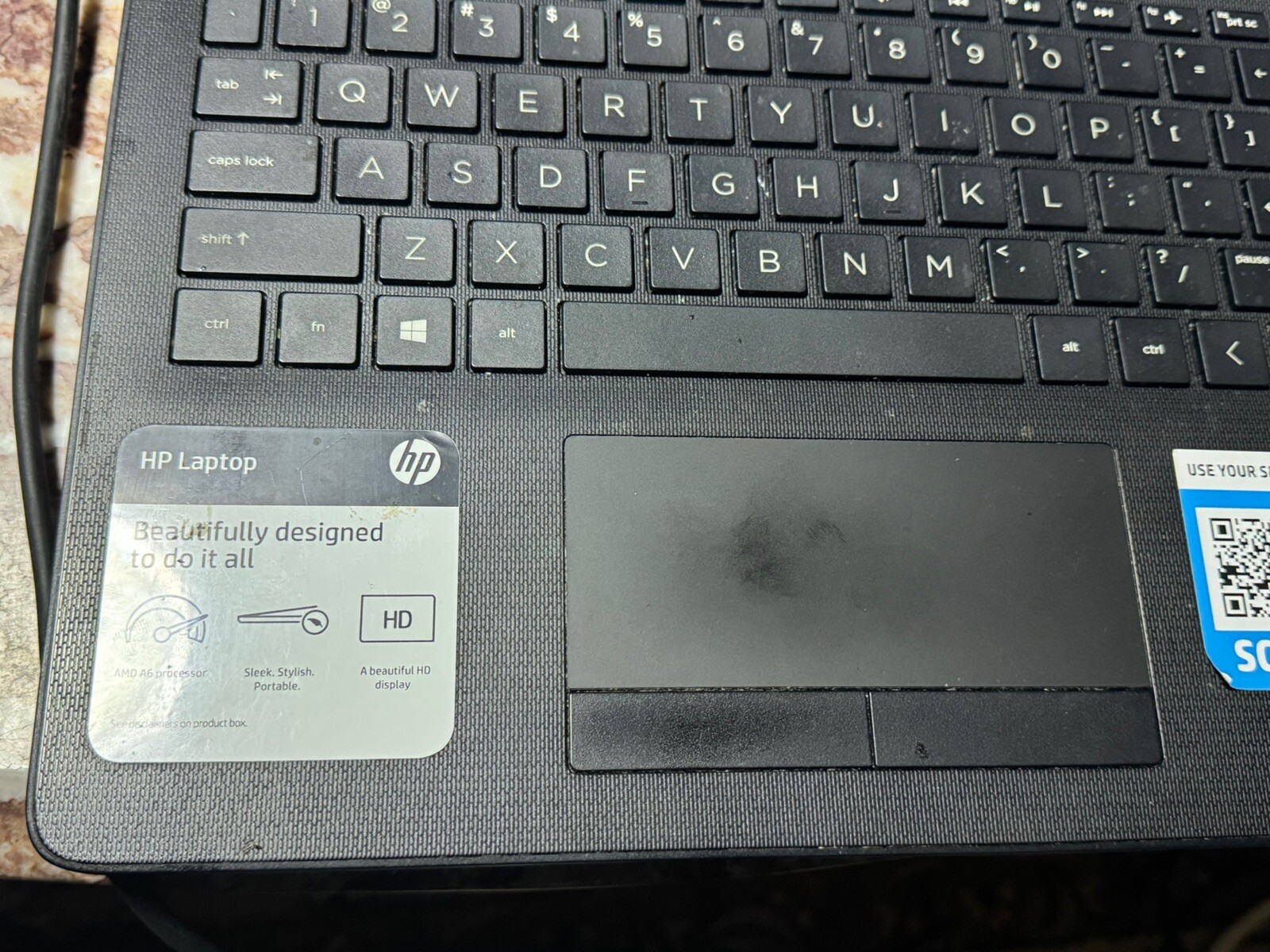 HP 15-DB0011DX 15.6″ Laptop Windows 10 Home AMD A6-9225 4GB Memory 1TB Working
