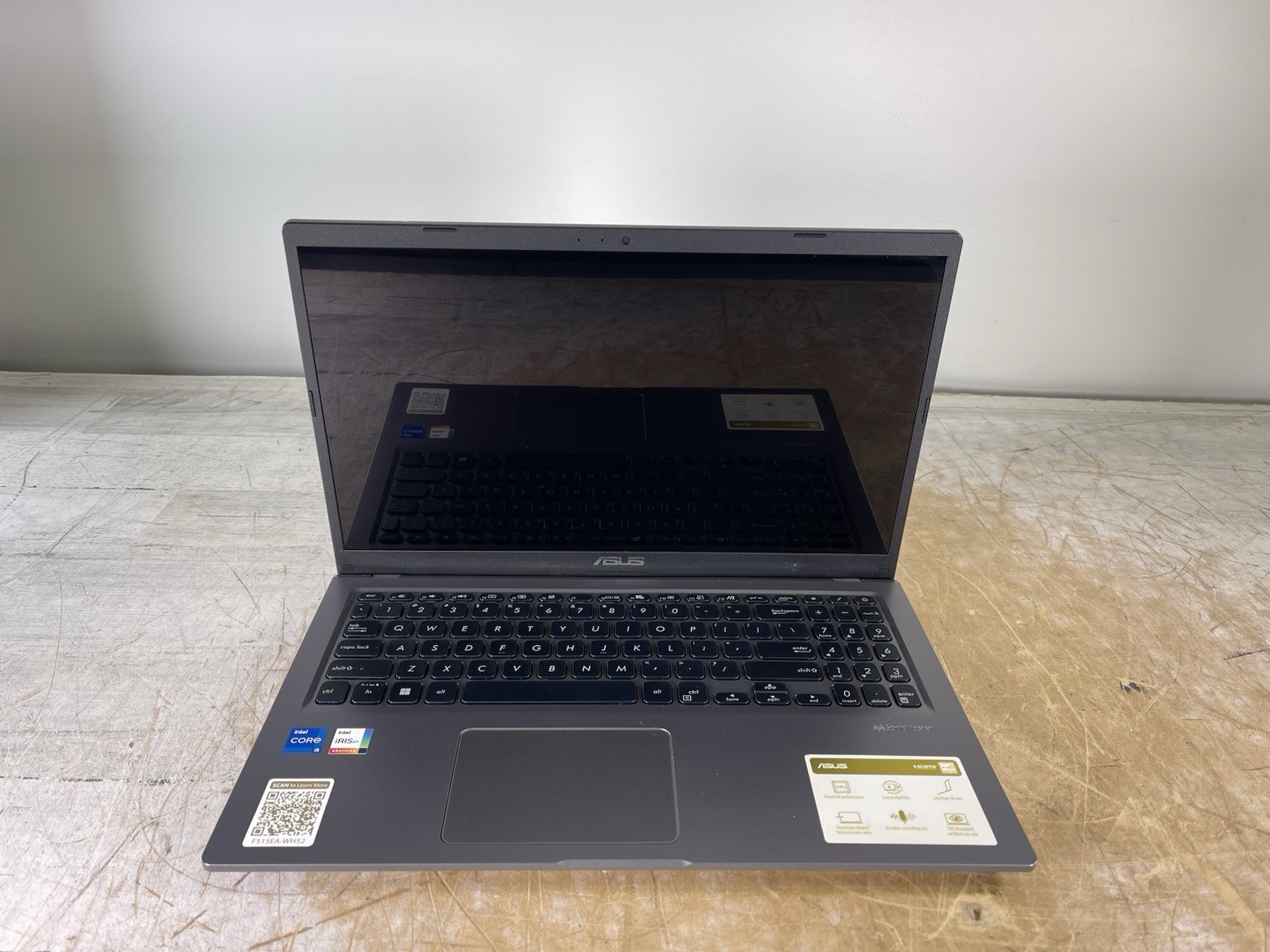 ASUS VIVOBOOK X515E i5-1135G7 @ 2.40GHz, 12GB RAM, NO HDD/OS – (FOR PARTS)