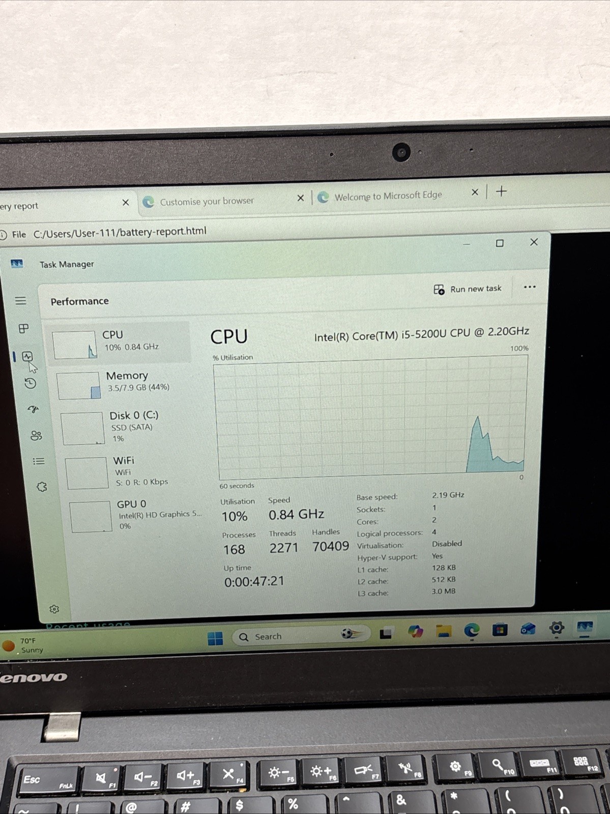 Lenovo ThinkPad T450s 14″ i5-5200U, 256GB SSD, 8GB RAM, FP Reader, Win 11 *NICE*