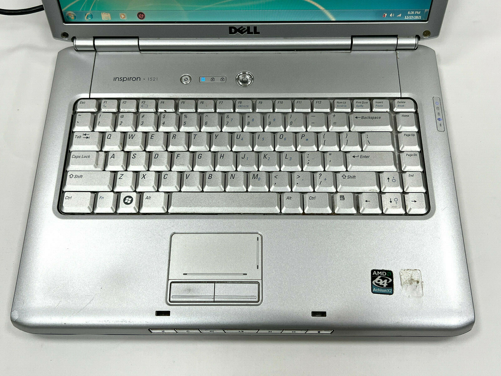 Dell Inspiron 1521 15.6″ AMD Athlon 64 x2 Dual Core 2.5GB 80GB HDD Laptop *READ*