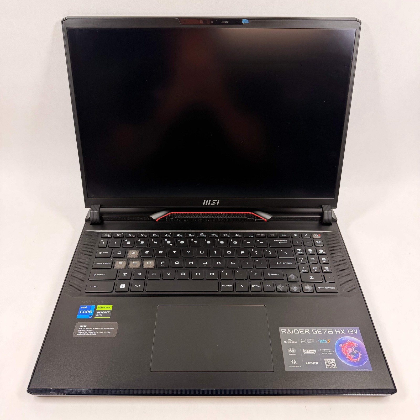 MSI Raider GE78HX 13VG 17″ i7-13700HX 5.60GHz 16GB RAM 1TB SSD GeForce RTX 4070