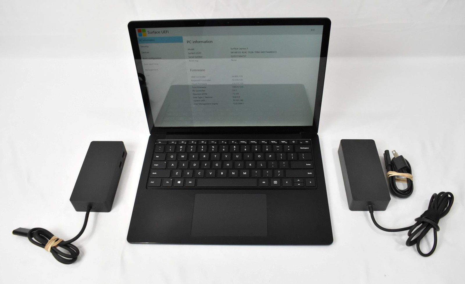 Microsoft Surface Laptop 3 i7-1065G7 1.3GHz 16GB 256GB SSD No OS *See Issues*