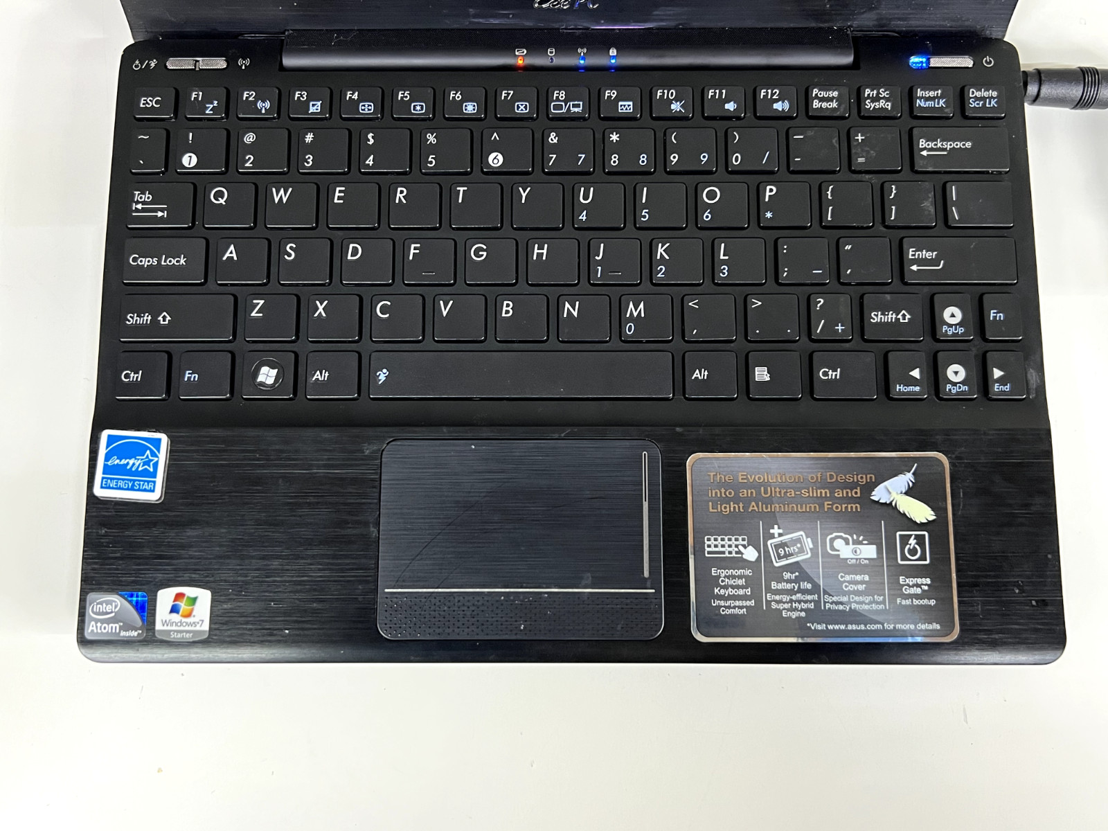 ASUS Eee PC 1018P 10.1″ Netbook — 160 GB HDD — No OS Installed