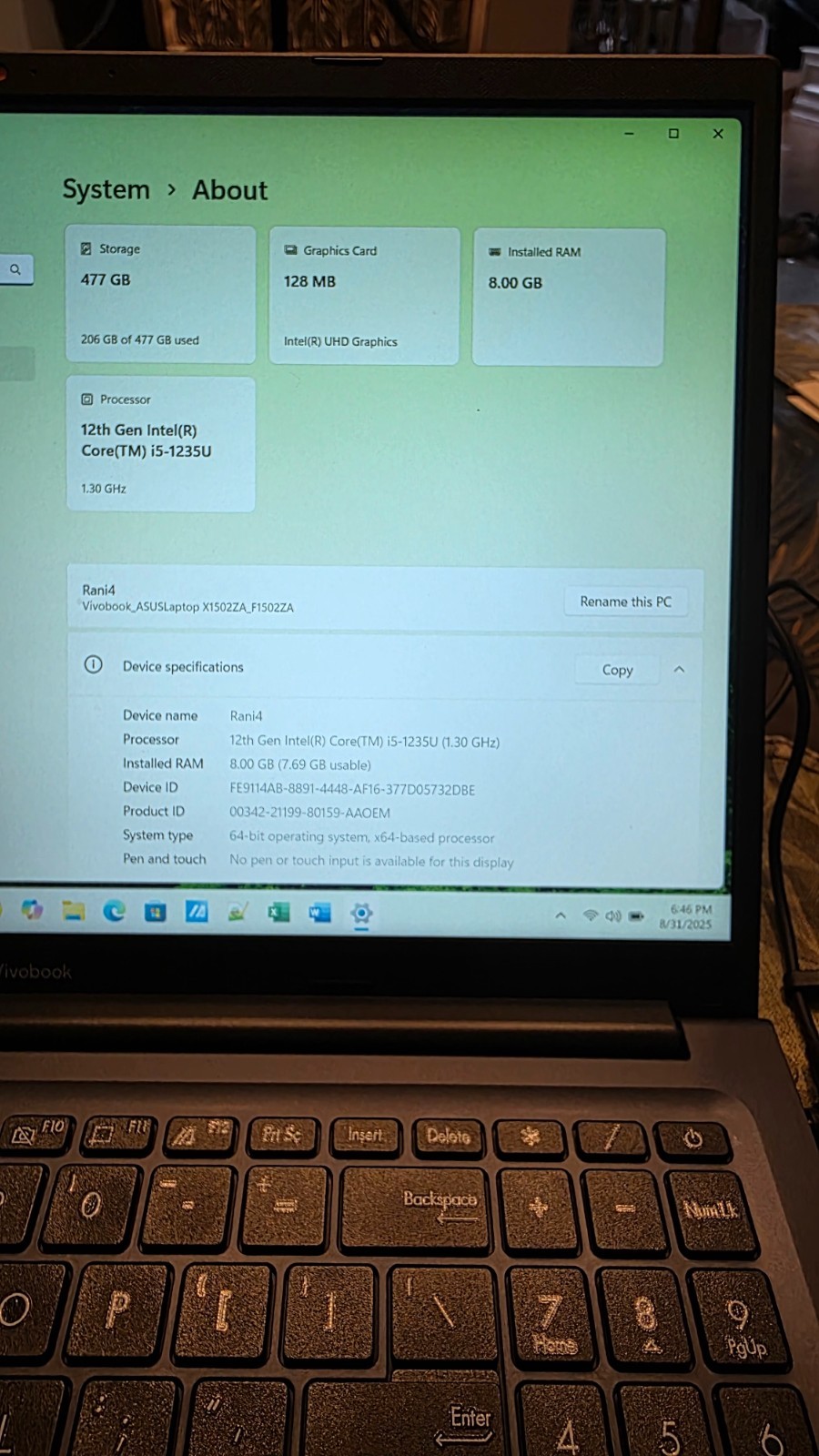 Asus Vivobook 15.6″ Laptop i5-1235U 8GB 512GB Win 11 Home