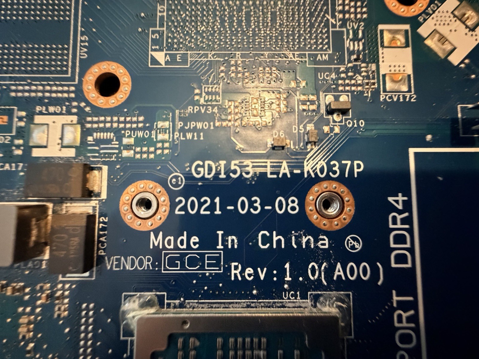 READ Dell Inspiron 3505 RYZEN 5 3450U GDI53 LA-K037P Motherboard UNTESTED