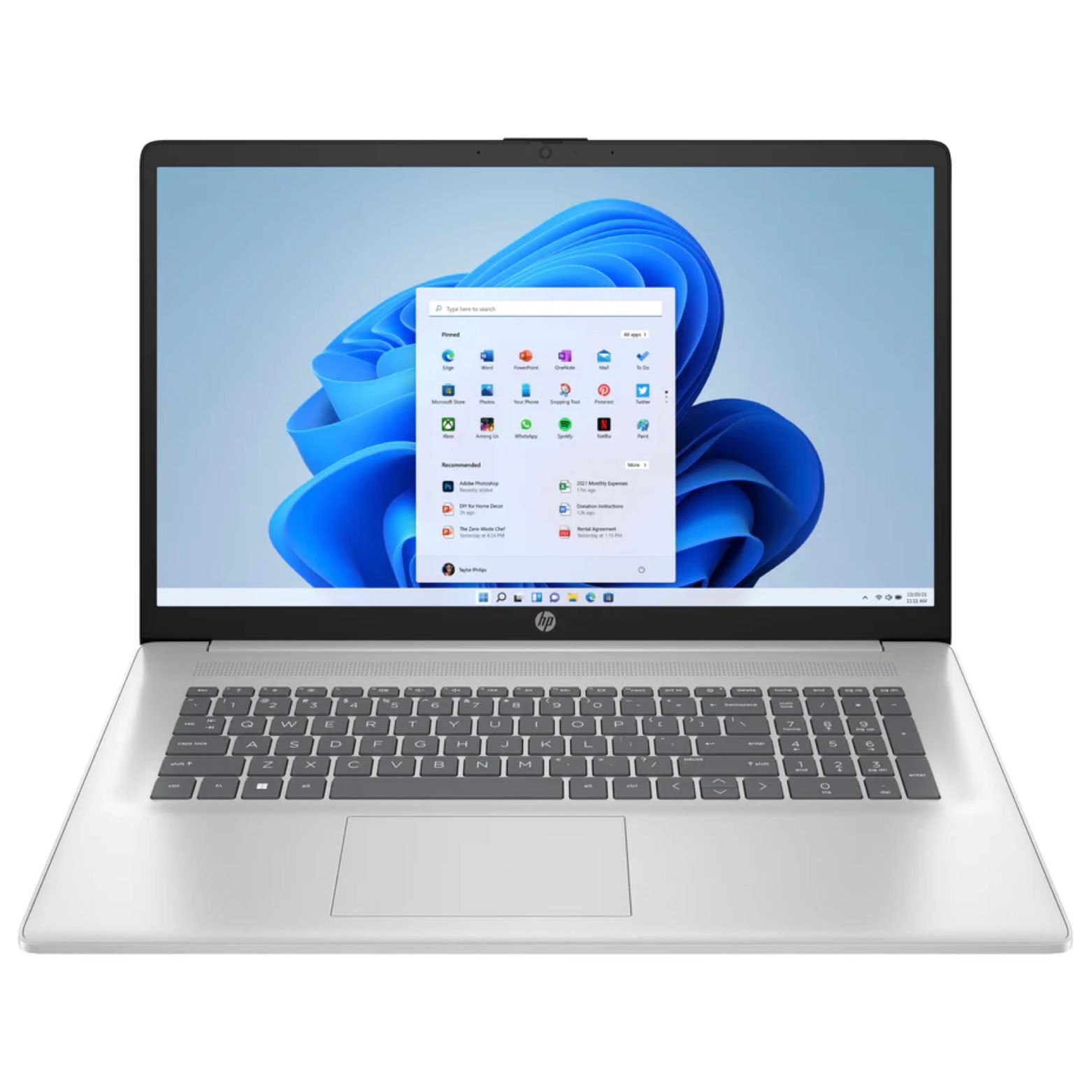 HP 17-cn3001tg 17.3″ HD+ Touch Intel N200 3.2 GHz 4GB 128GB UFS W11H Laptop, SL