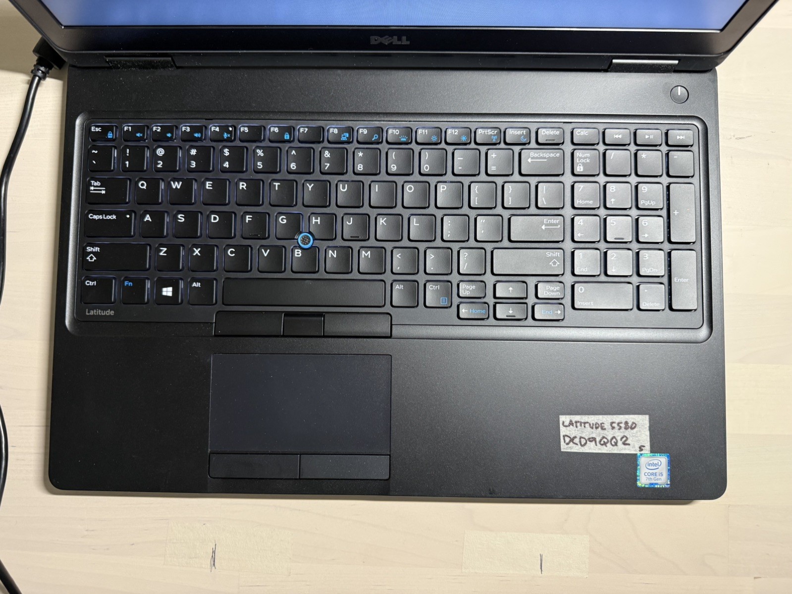 Dell Latitude 5580 Laptop Intel Core i5 7th Gen No HD/OS/AC Adapter- Bad Battery