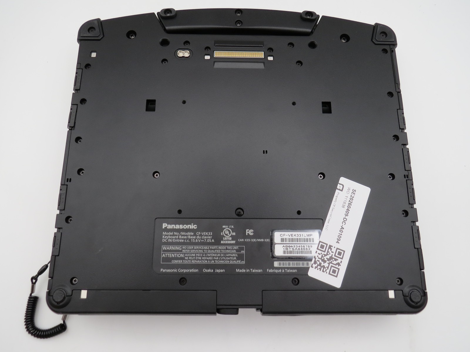 Panasonic CF-33 Toughbook i7-7600U@2.8 | 16/256GB SSD | 12″ Touch | No OS/AC