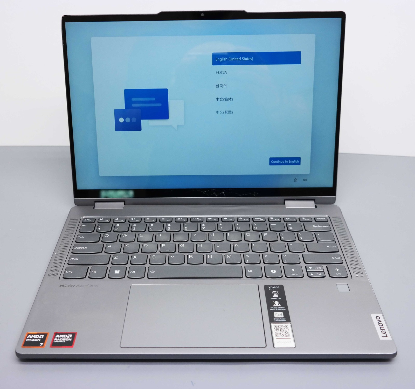 Lenovo Yoga 7 2-in-1 16″ Ryzen 7 8840HS 16GB 1TB Arctic Grey ISSUE
