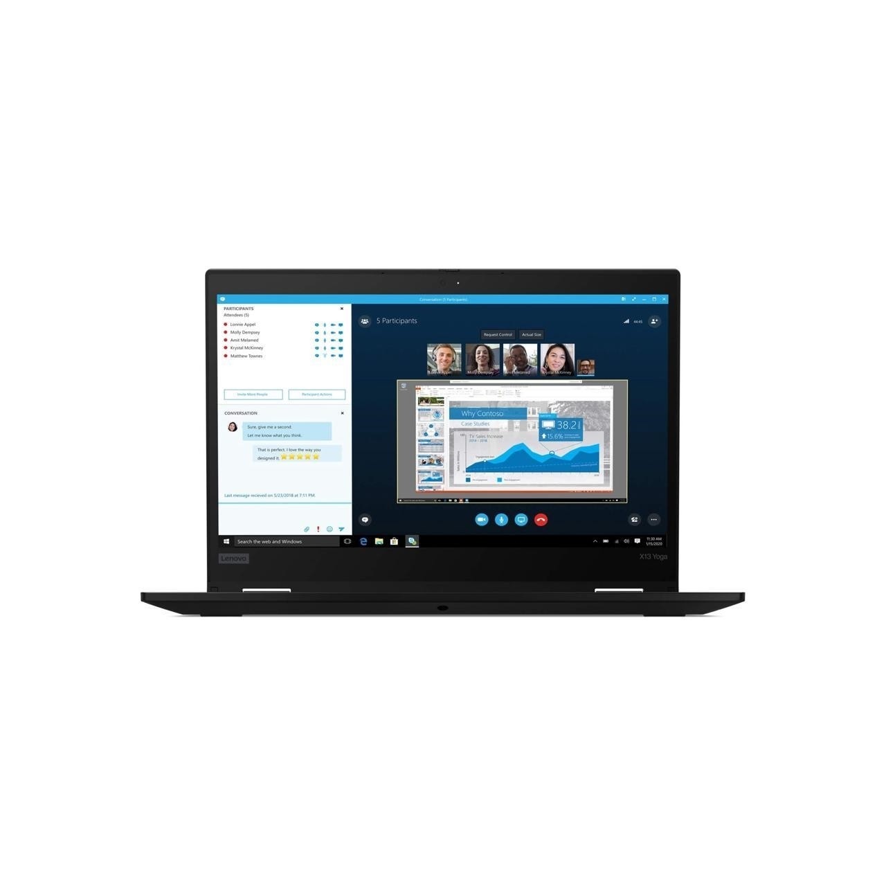 Lenovo ThinkPad X13 Yoga Gen 3 13.3″ 16GB 256GB SSD Win11P, Black