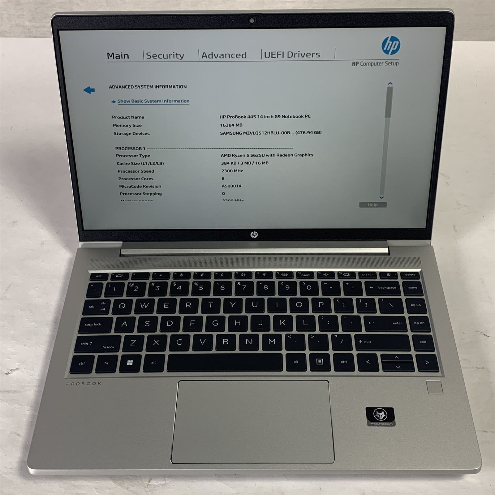HP ProBook 445 G9 14″ Ryzen 5 5625U 2.3GHz 16GB 512GB NVMe SSD – Win11