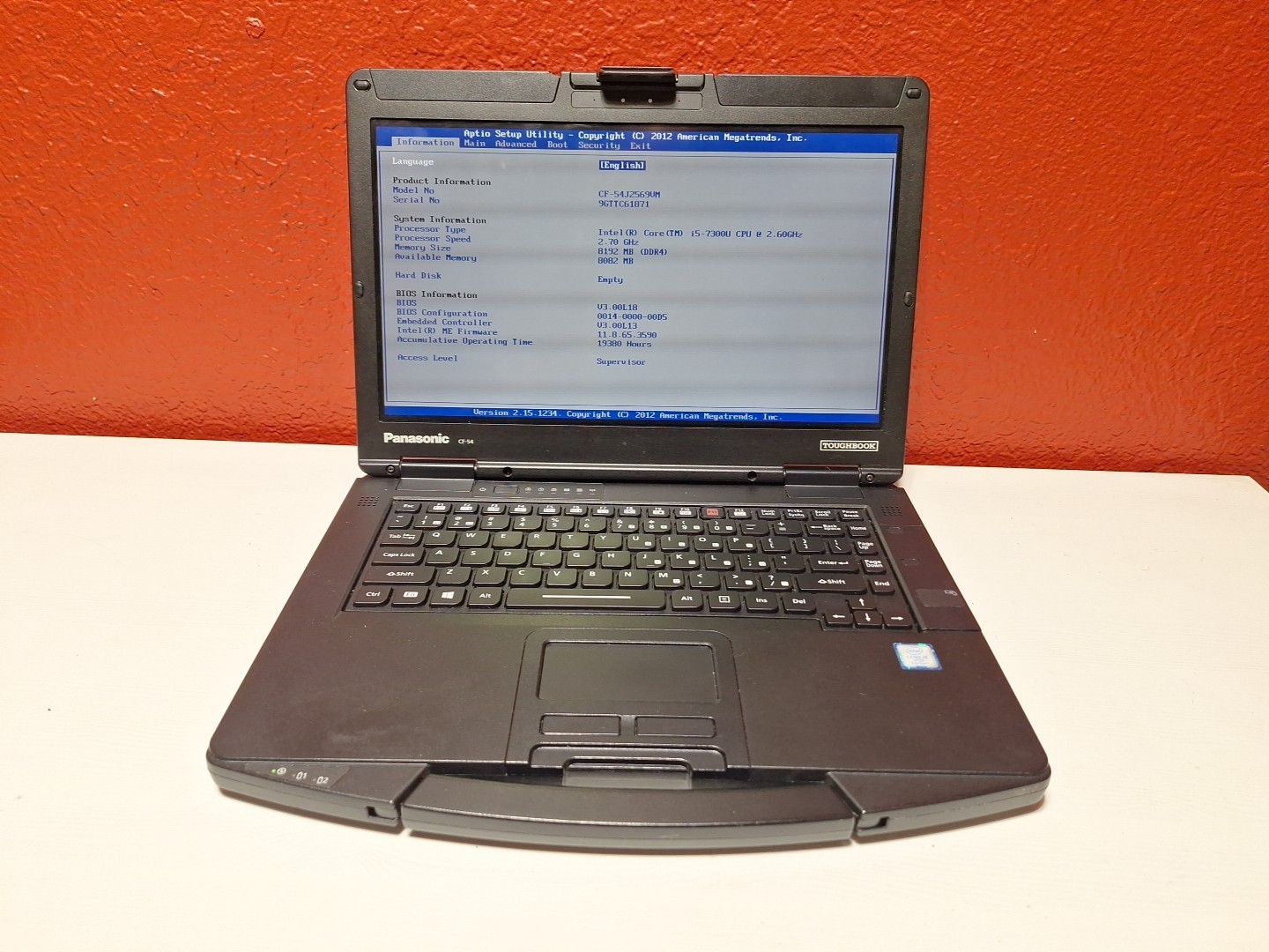 Panasonic Toughbook CF-54 Core i5 7th Gen 8GB 256GB SSD Rugged – Windows 11 Pro