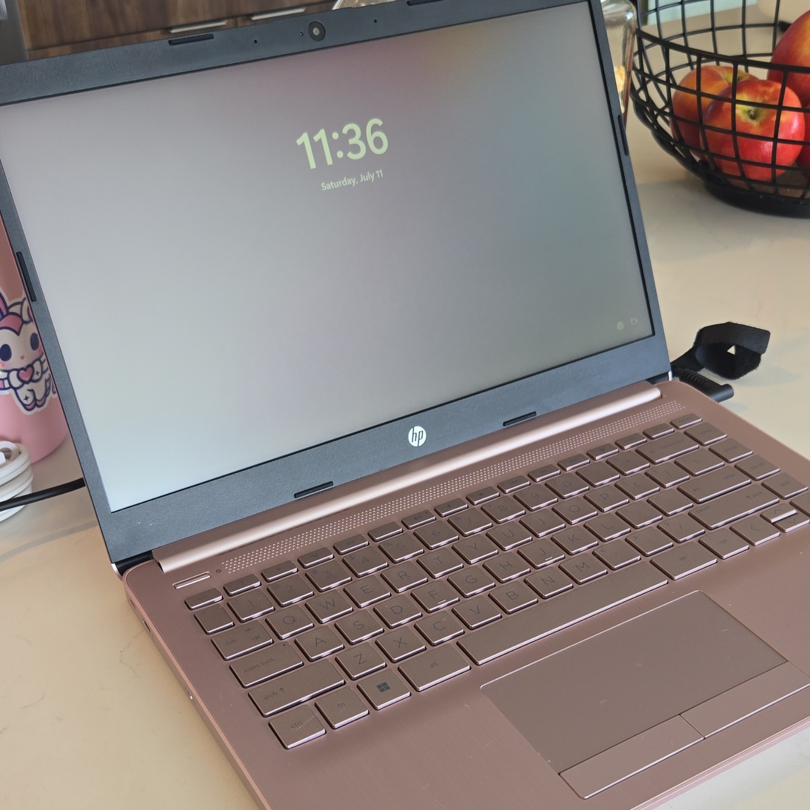 HP 14″ Pink Laptop Intel Celeron 4GB RAM 64GB eMMC Webcam Win 2019