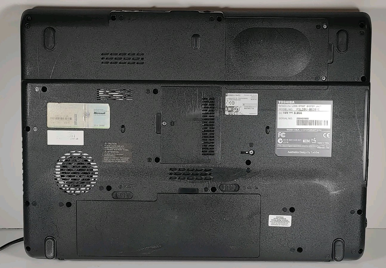 Toshiba Satellite A355-S7907 17″ Intel Pentium T4200 2.0GHZ 3GB RAM 320GB Vista