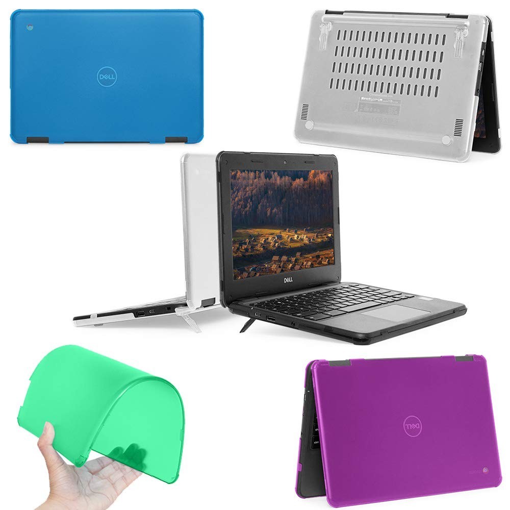 11.6″ Dell Chromebook 3100/3110 Clamshell Case – 180° Hinge, Black, Education Us